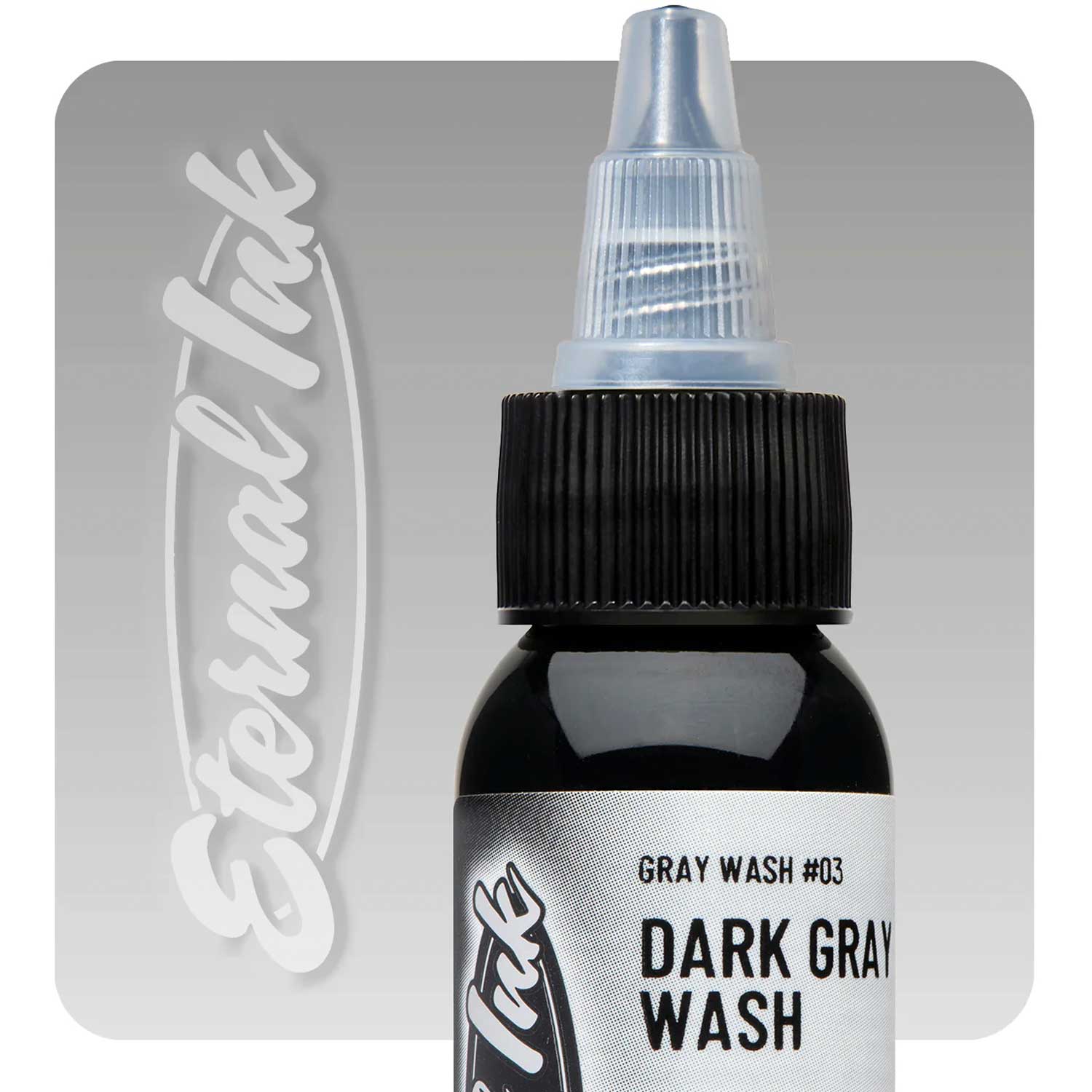 Dark Gray Wash Eternal Ink - 4 oz Permanent Fabric Dye for DIY Clothing, Upholstery & Home Decor Projects