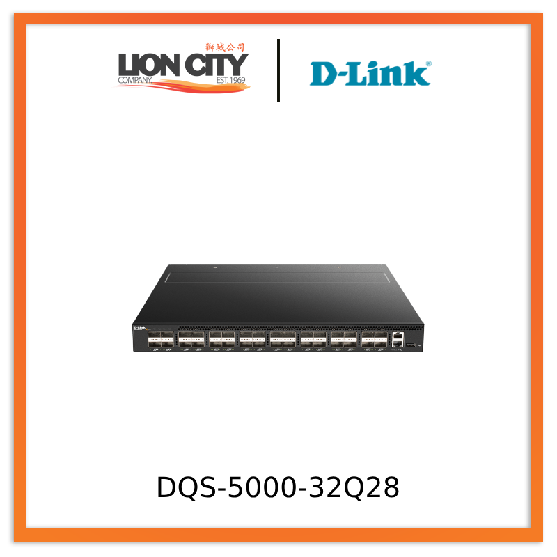 D-Link DQS-5000 32Q28 32-Port 100G Data Center Switch | High-Speed Network Switch for Cloud Computing & Enterprise Networks | Pre-Order Now