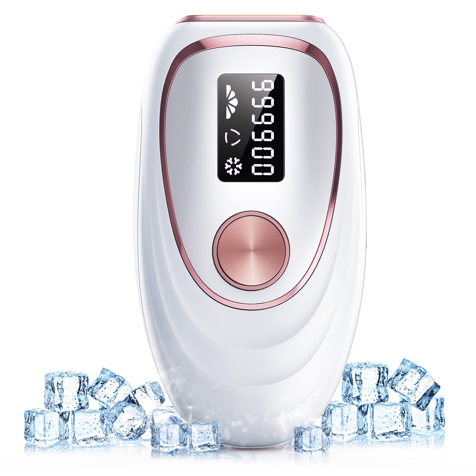 ZKMAGIC 999,900 IPL Laser Hair Removal Device - Painless At-Home Hair Remover for Women & Men with 2 Modes & 5 Energy Levels - Safe for Face, Arms, Legs, Bikini Line & Body - Perfect for Smooth Skin at Home, Salon or Travel