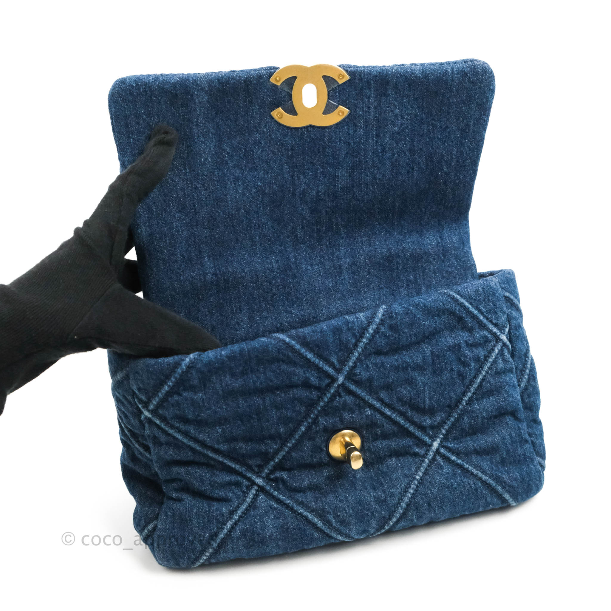 Chanel 19 Small Denim Handbag with Mixed Hardware - Luxury Designer Crossbody Bag for Women, Perfect for Everyday Use & Special Occasions
