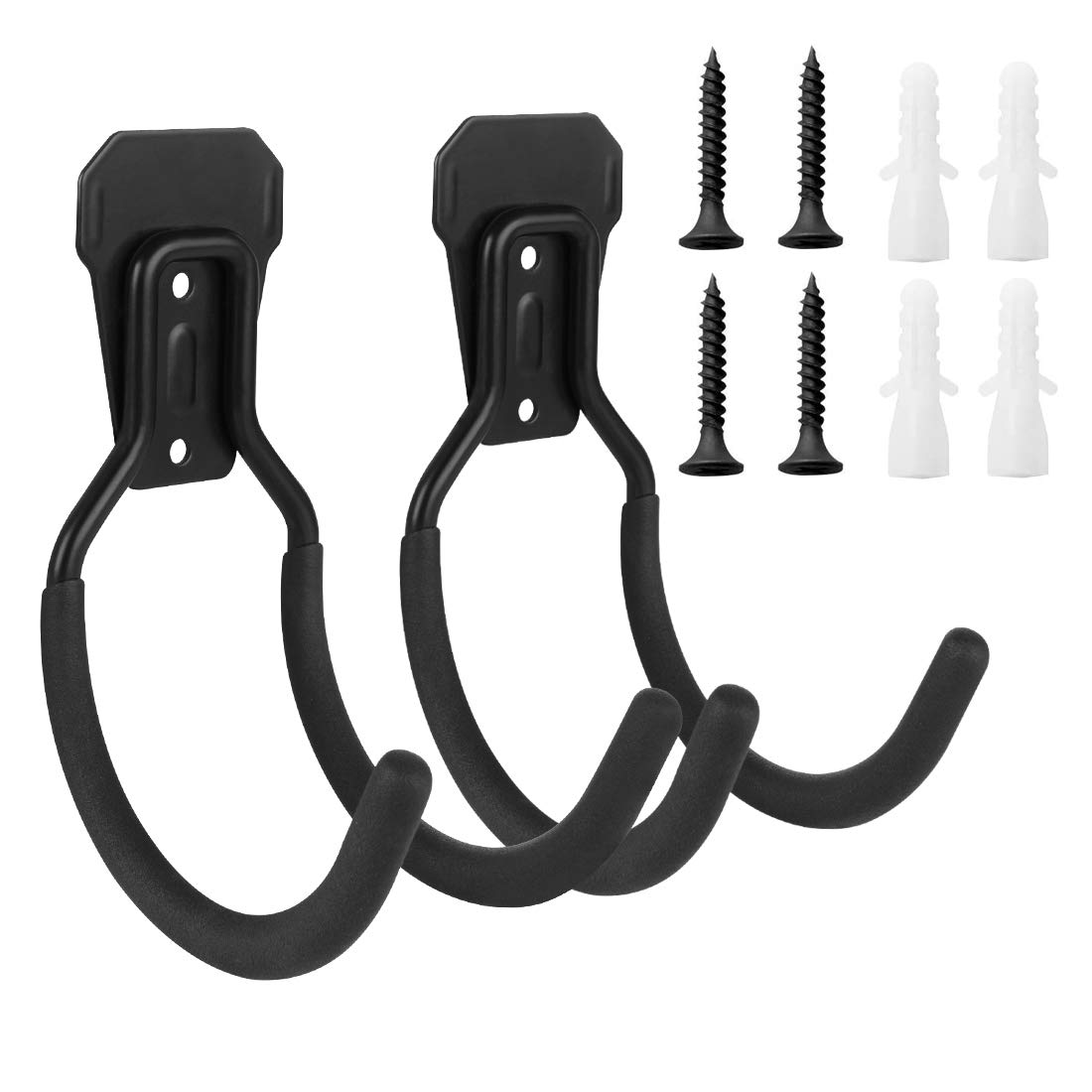Heavy Duty Garden Hose Holder - Wall Mount for Storage, Ropes & Tools (2 PCS) - Outdoor Use