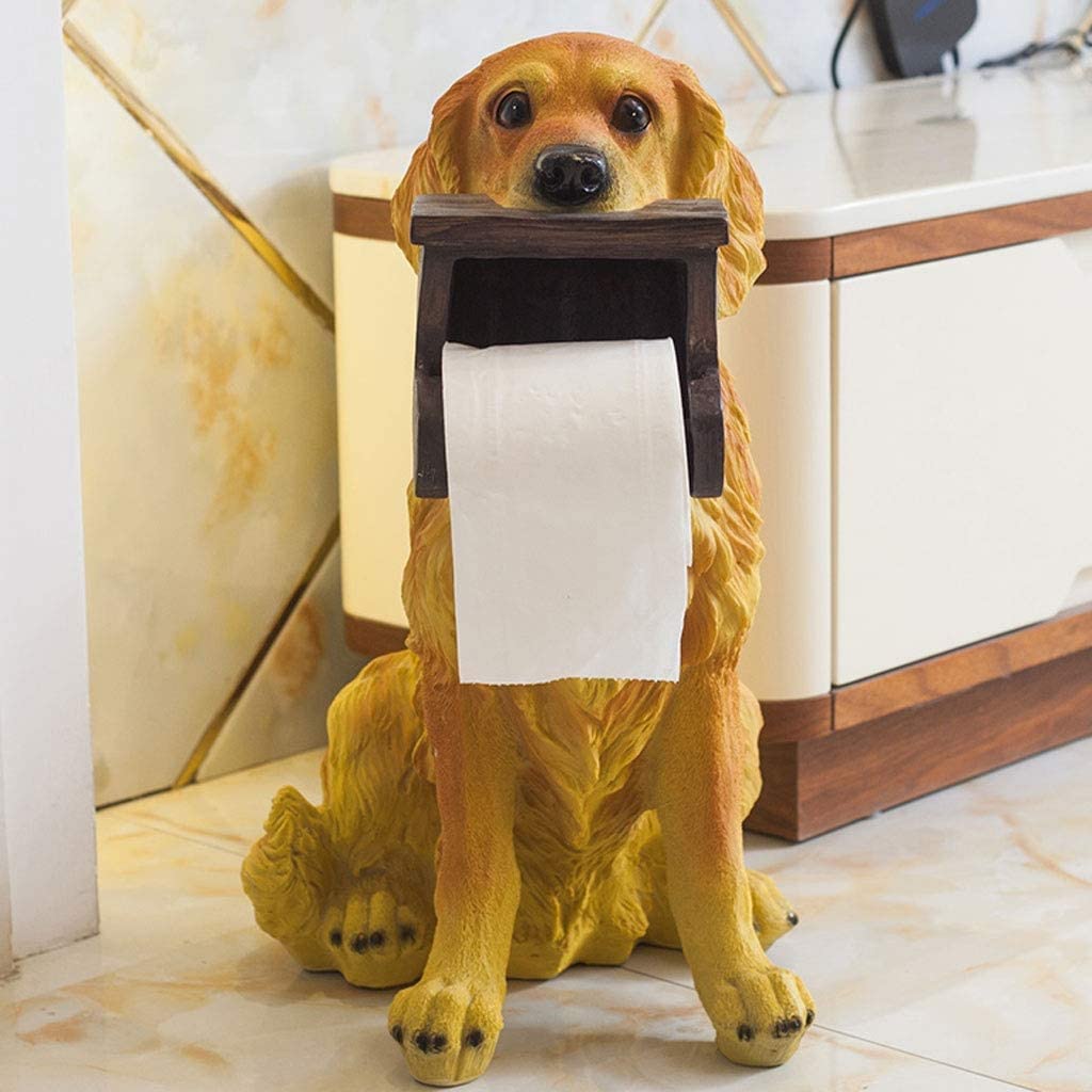 Cartoon Animal Toilet Paper Holder - Funny Bathroom Tissue Dispenser with Free Punching Design, Paper Towel Roll Stand for Home Decor (Perfect for Kids' Bathroom, Nursery, or Playroom)