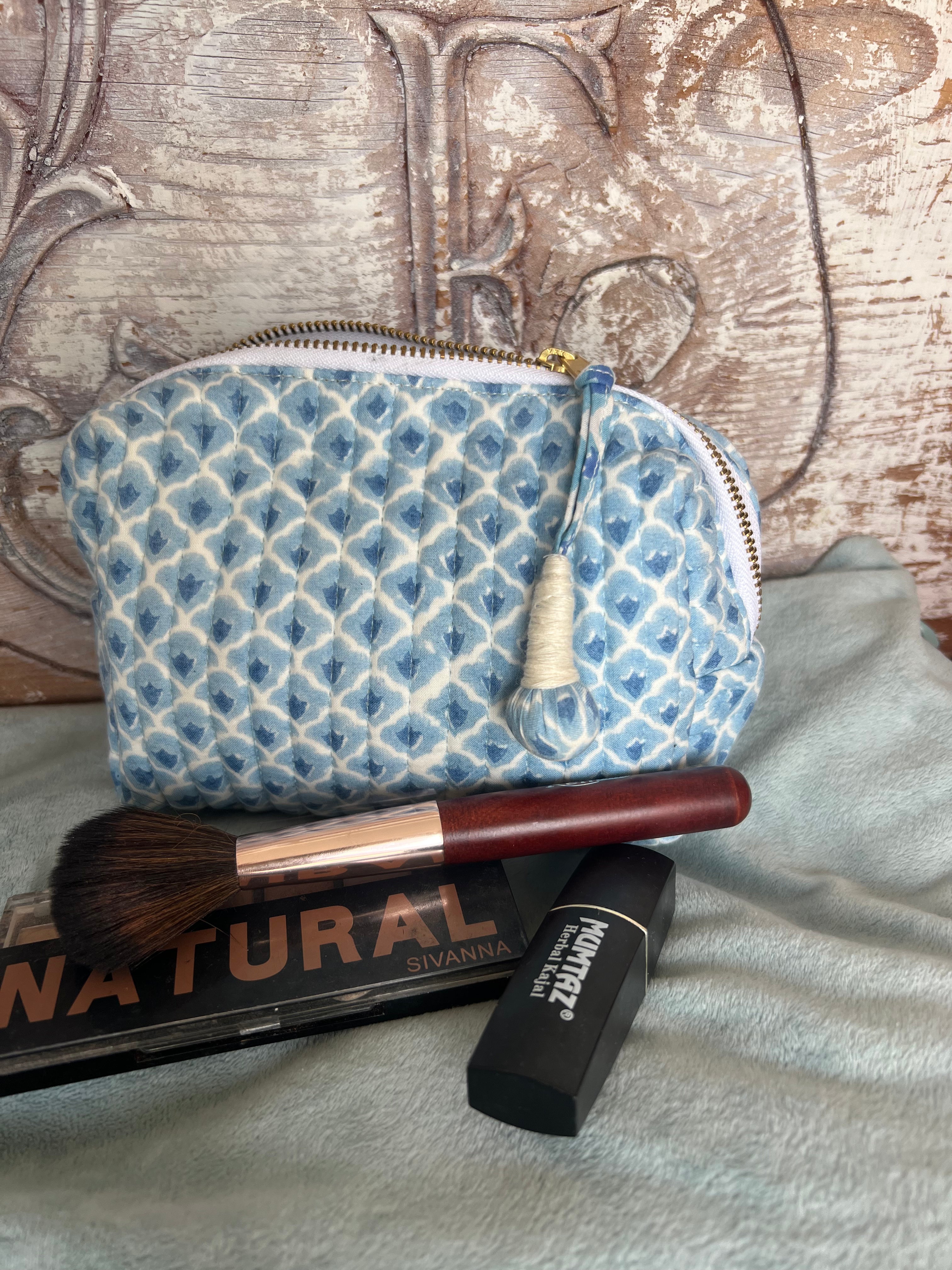 Mini Pouch Blue Haveli - Small Crossbody Bag for Women, Compact Wallet Phone Purse - Perfect for Travel, Shopping, and Everyday Essentials