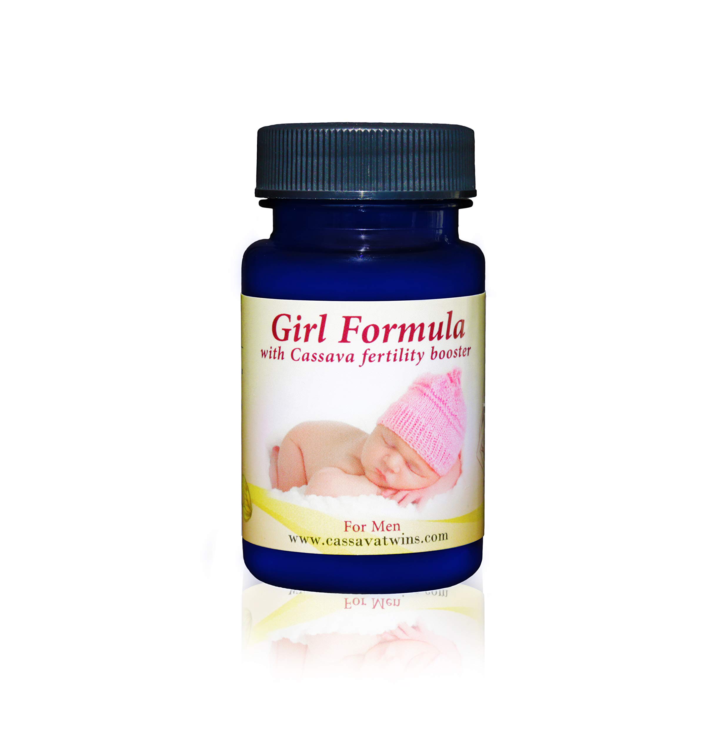 Men's Fertility Booster Supplement with Cassava Extract - Baby Girl Formula (6 Pack) | Natural Conception Aid for Couples Trying to Conceive