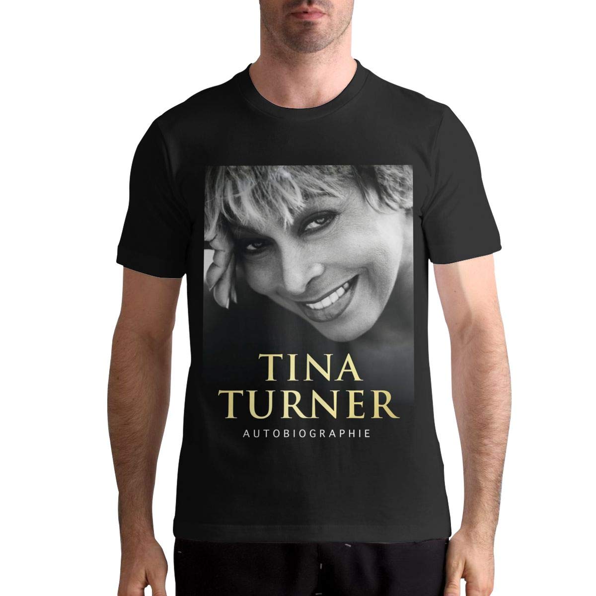 Tina Turner Graphic Print Cotton Men's T-Shirt - Short Sleeve Vintage Rock Tee for Concerts, Casual Wear & Music Lovers