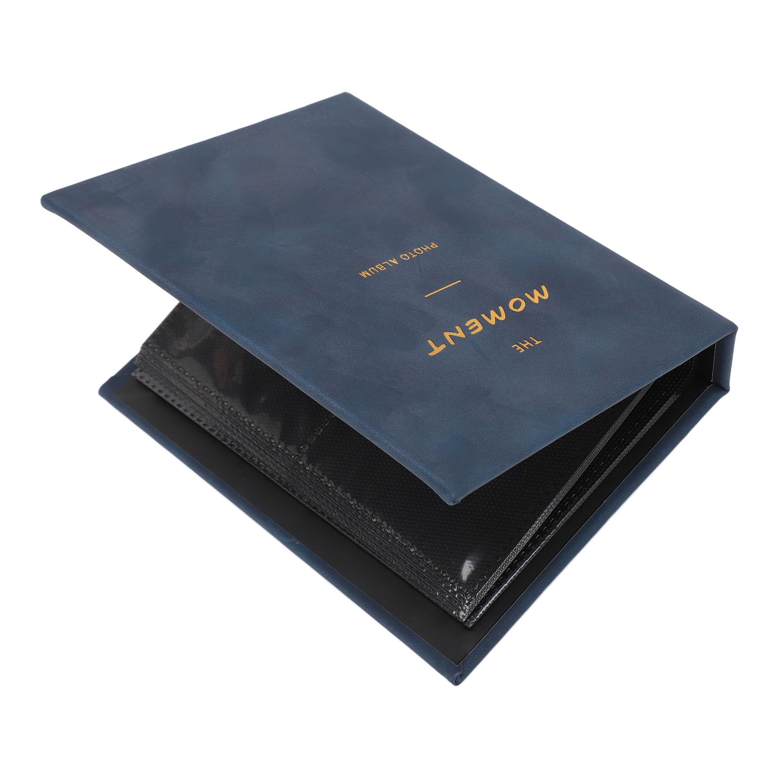 Jiawu 64-Pocket Photo Album - Lightweight 2x3 Velvet Cover for Mini 12, 11, 9, 8 Photos - Dark Blue | Perfect for Baby Pictures, Wedding Memories & Travel Scrapbooking