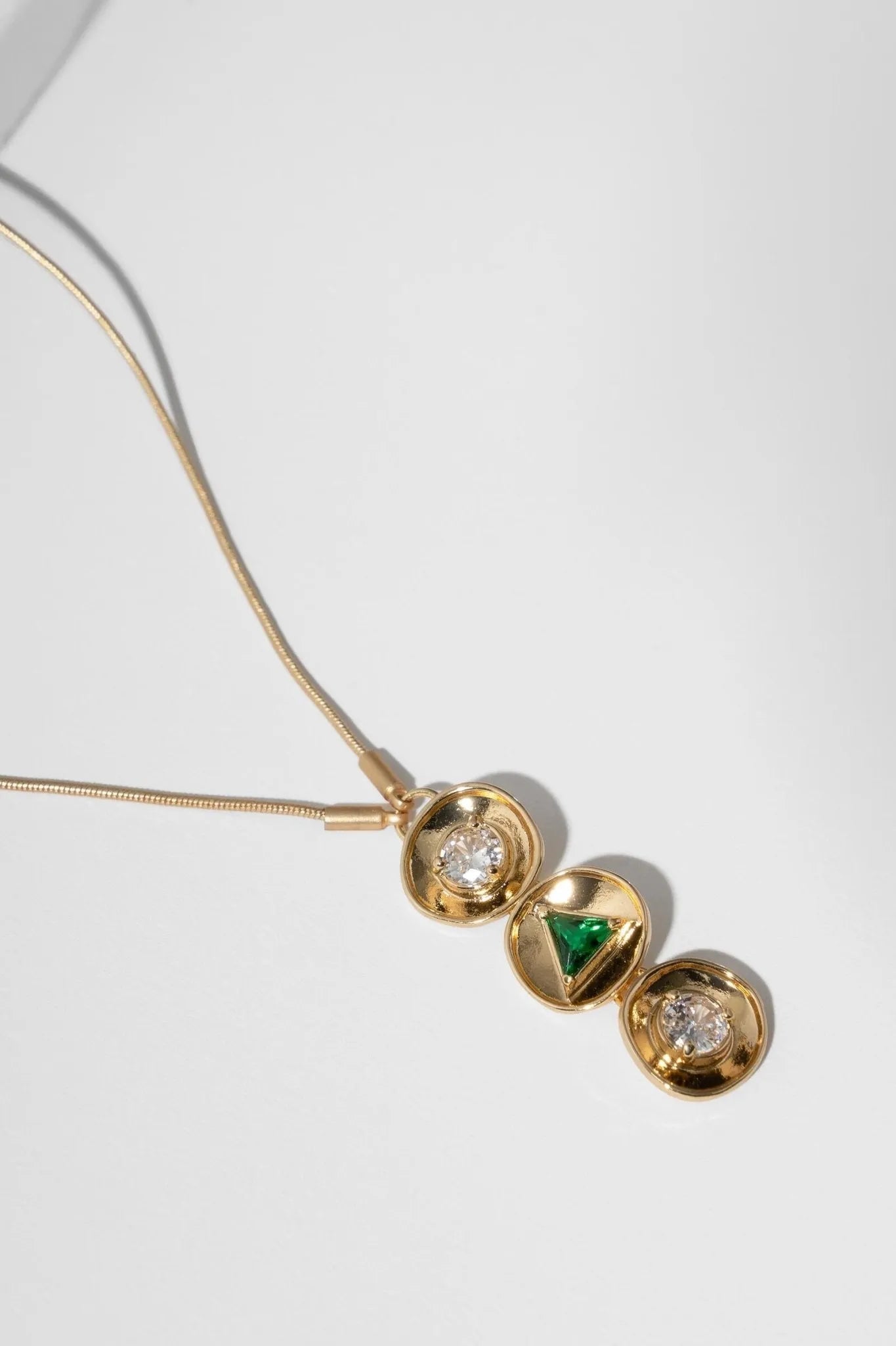 Three Charm Multi Pendant Necklace for Women - Elegant Layered Gold/Silver Jewelry for Daily Wear, Gift Giving & Special Occasions
