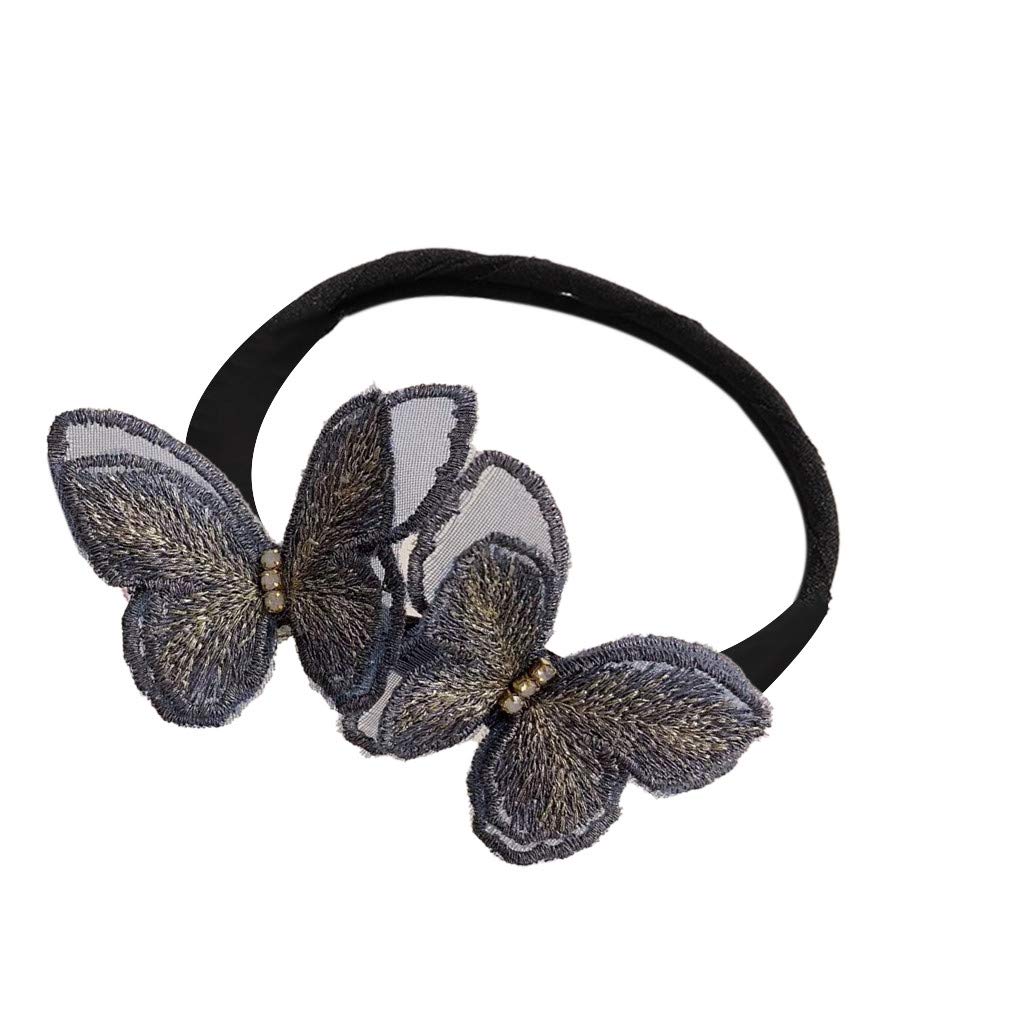 Elegant Butterfly Hair Bun Maker - Realistic Colorful Butterfly Hair Clips with Flexible Durable Pearl Design for Women & Girls | Perfect for Weddings, Parties, and Everyday Hairstyling