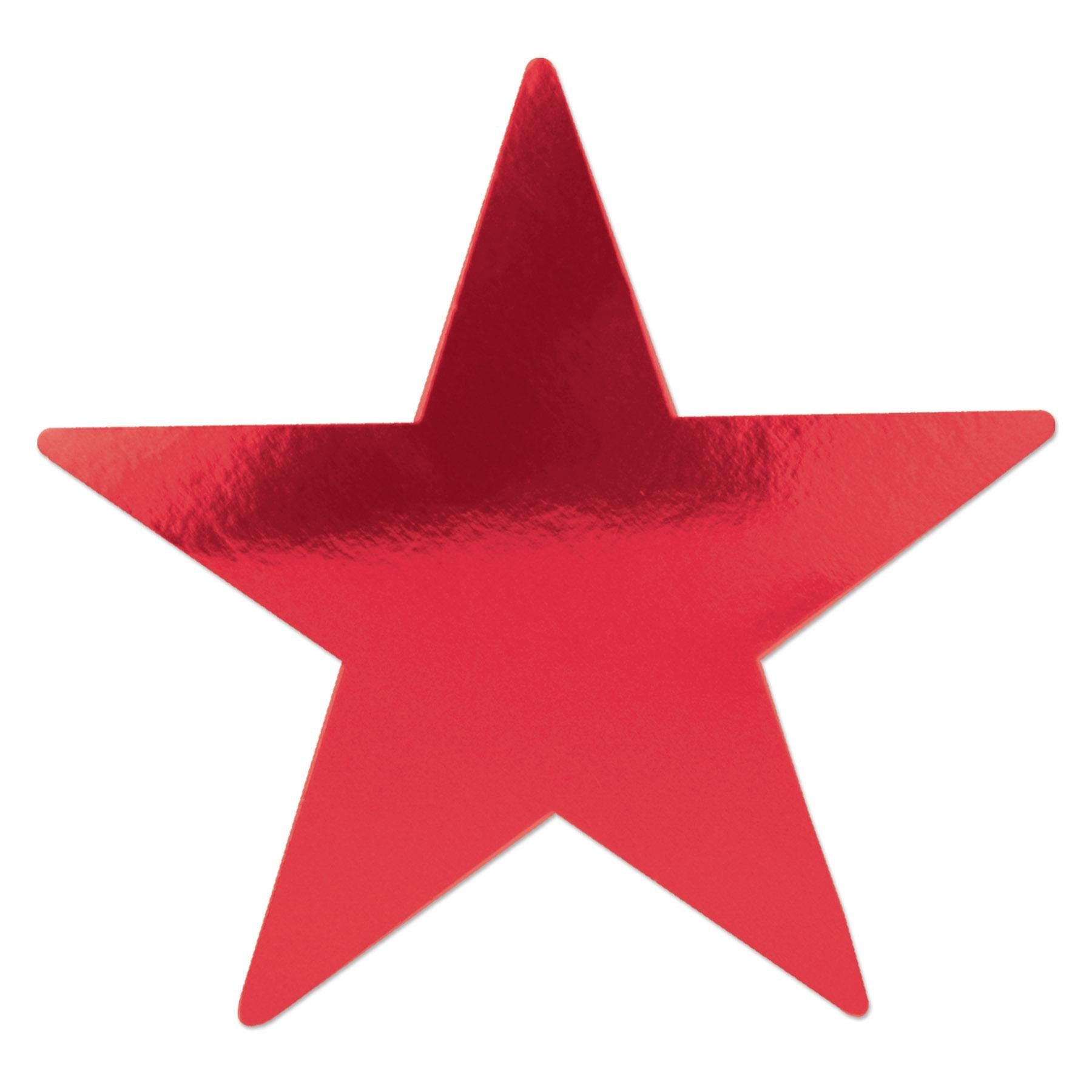 12 Pack Beistle Jumbo 20 Inch Red Foil Party Star Cutouts - Double Sided Decoration for Birthday, Christmas, Graduation & Holiday Celebrations