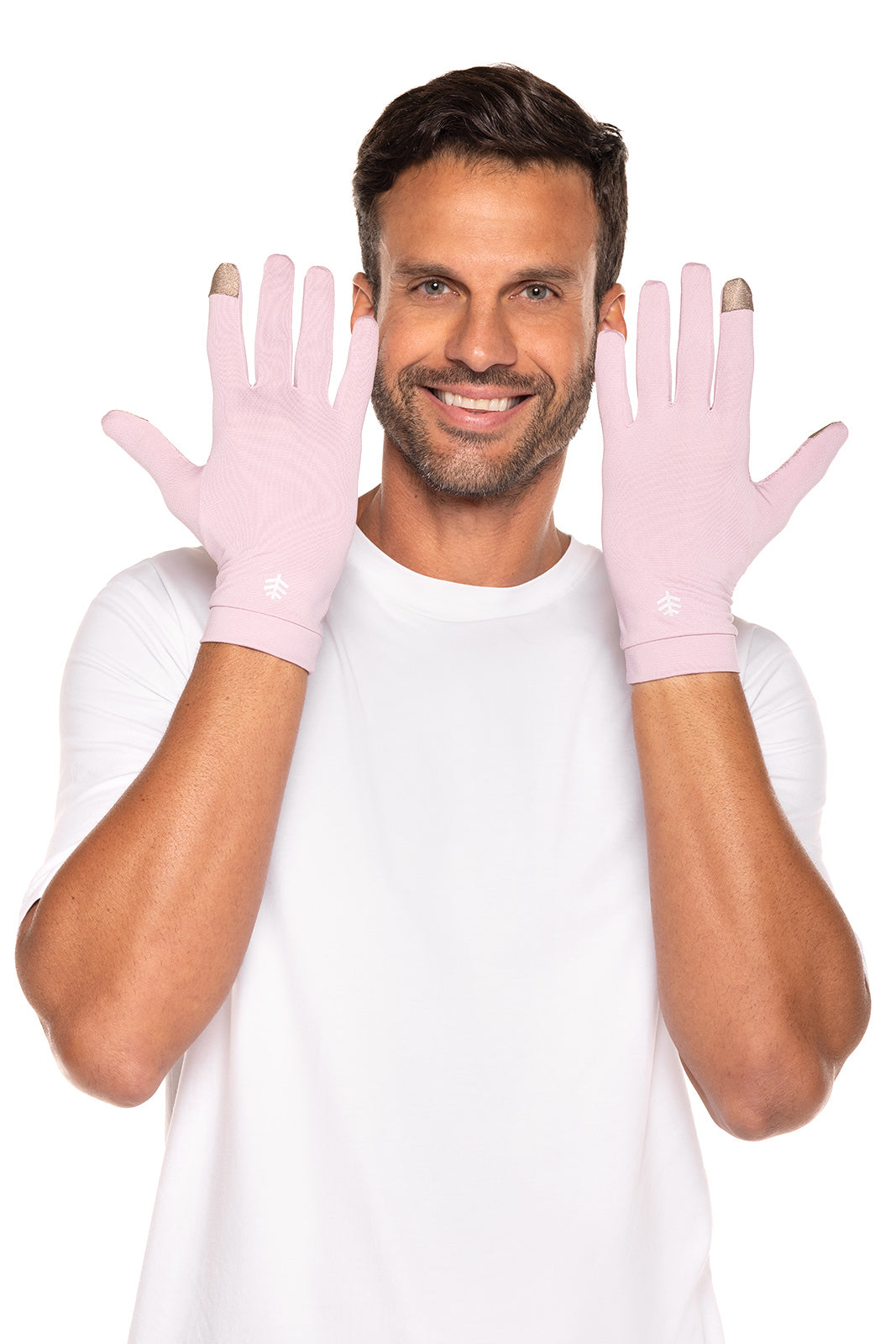 Unisex Gannett UV Protection Gloves - Dusty Mauve Color | Sun Protection for Driving, Cycling & Outdoor Activities