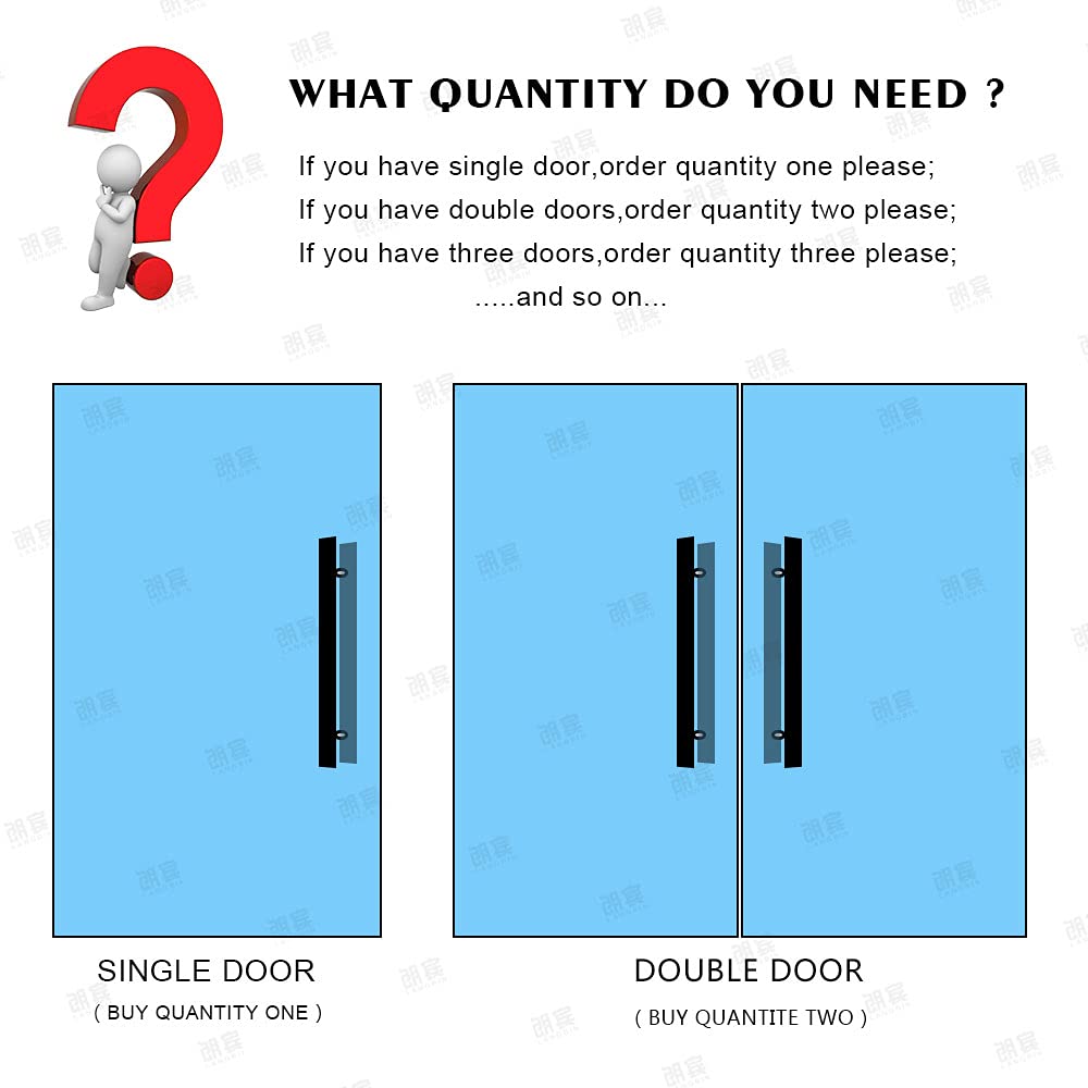 24 Inch Oak Wood Front Door Handle Set with Free Custom Logo - Closet Handle & Push Pull Design - Glass Pulls (600mm, Wood Color) for Home, Office & Cabinet Doors