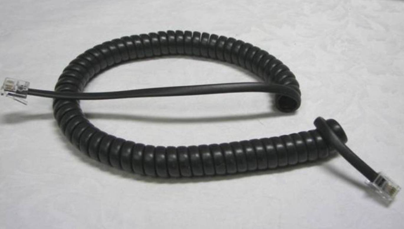 10-Pack Dark Gray 9 Ft Handset Cord - Compatible with Mitel Superset Phone 401/410/420/4015/4025/5010/5020 & IP Receiver - Charcoal Black Curly Coil Telephone Wire - Perfect for Office, Home, or Business Communication