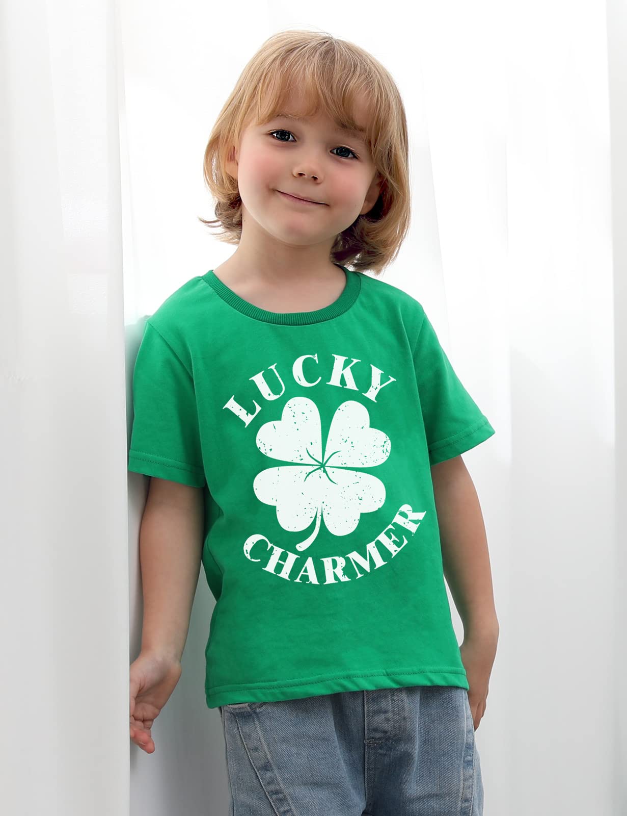 Kids & Toddler St. Patrick's Day T-Shirts - COSLAND Shamrock Tees for Boys & Girls (2T-Large) | Perfect for School, Parties & Irish Celebrations