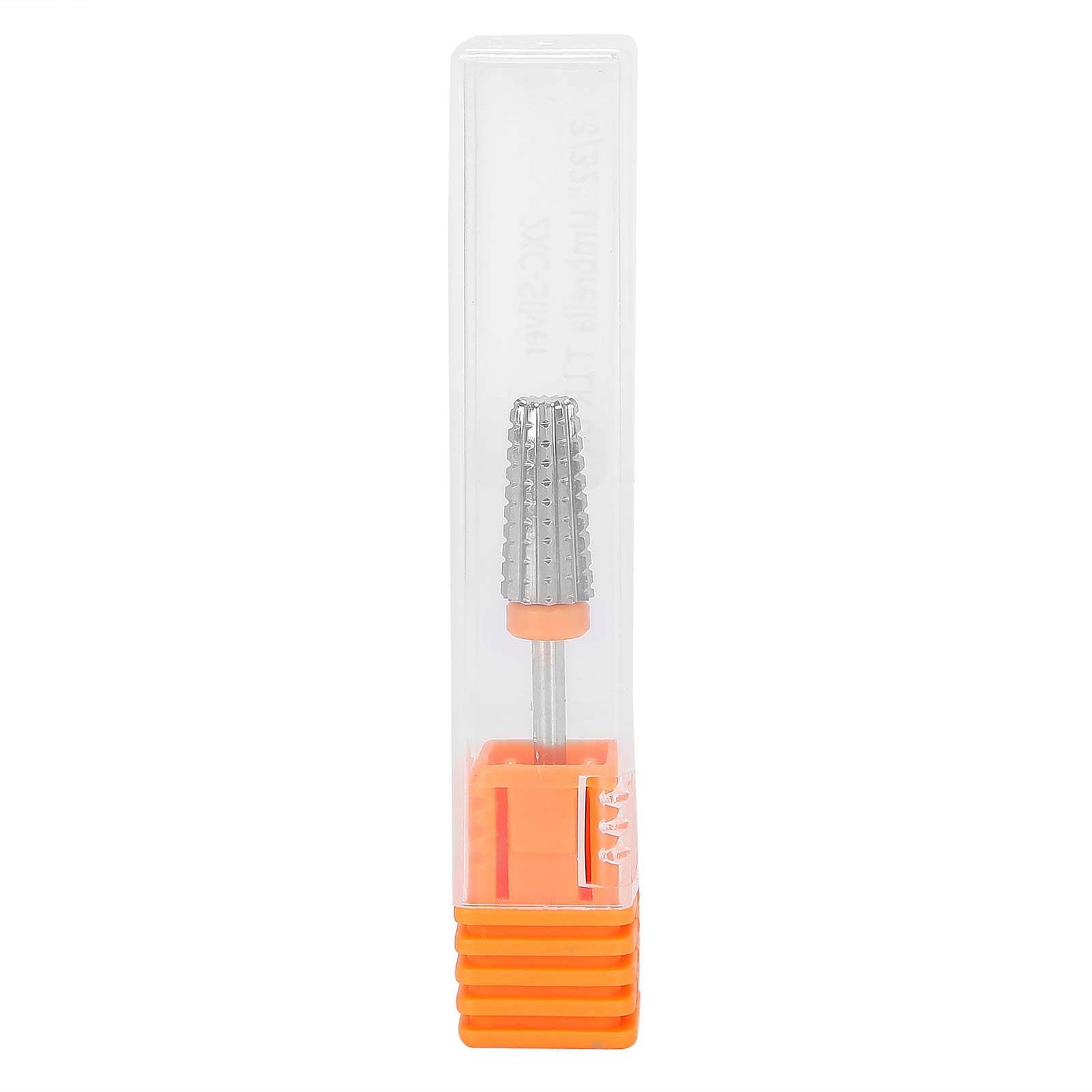 Agatige 2.35mm Shank Tungsten Steel Nail Drill Bit - Professional Polishing & Grinding Head for Dead Skin Removal & Nail Sanding (#5 Size) - Perfect for Salon Manicures, Pedicures & At-Home Nail Care