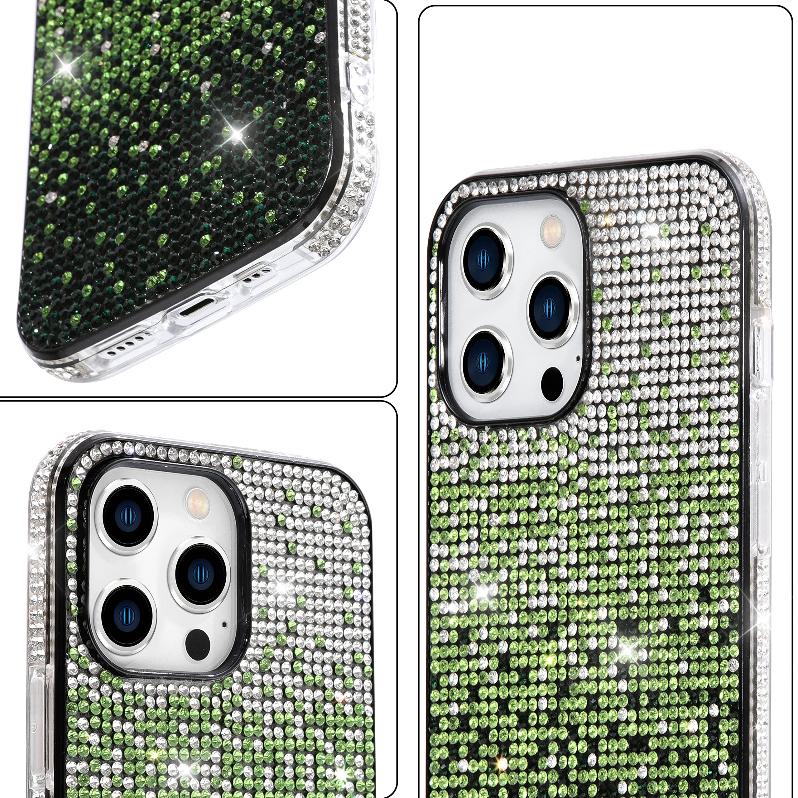Premium Shockproof TPU Case for iPhone 12 Pro Max - Gradient Glitter Design for Daily Protection
