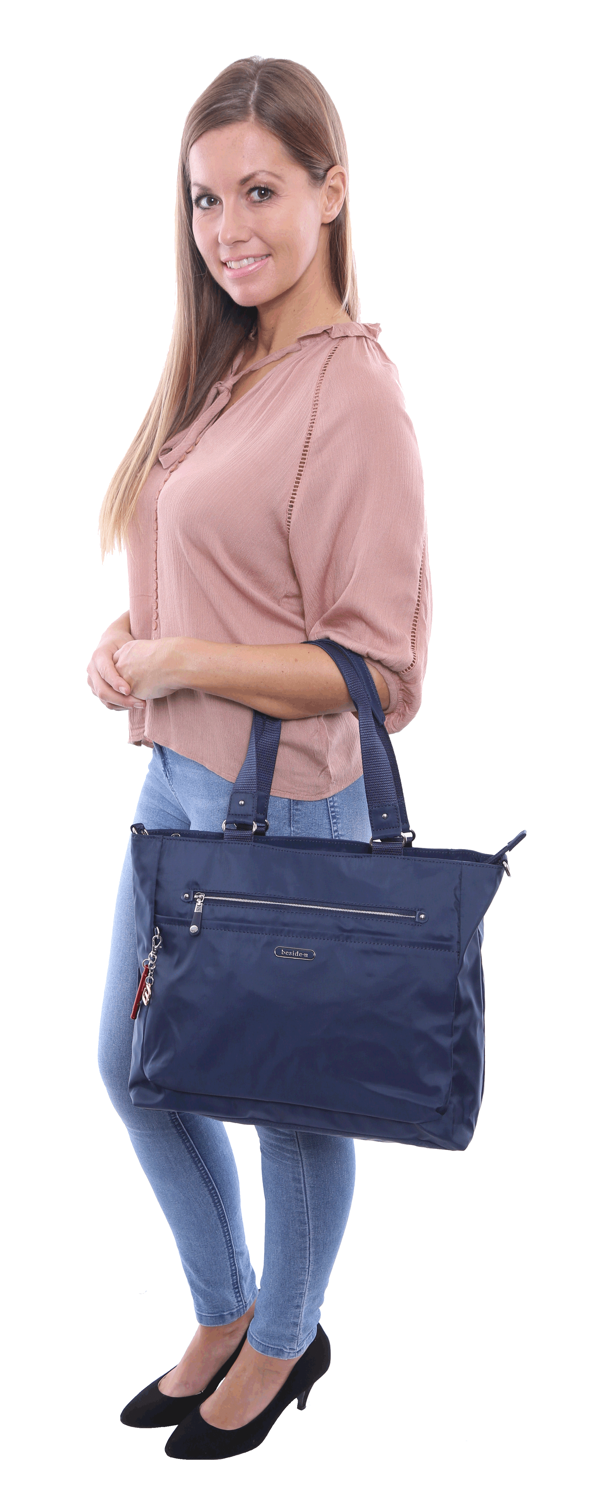 Beside U Tote Bag - Stylish & Durable Canvas Shoulder Bag for Women | Perfect for Work, Travel & Shopping | Nutopia Fontana Design