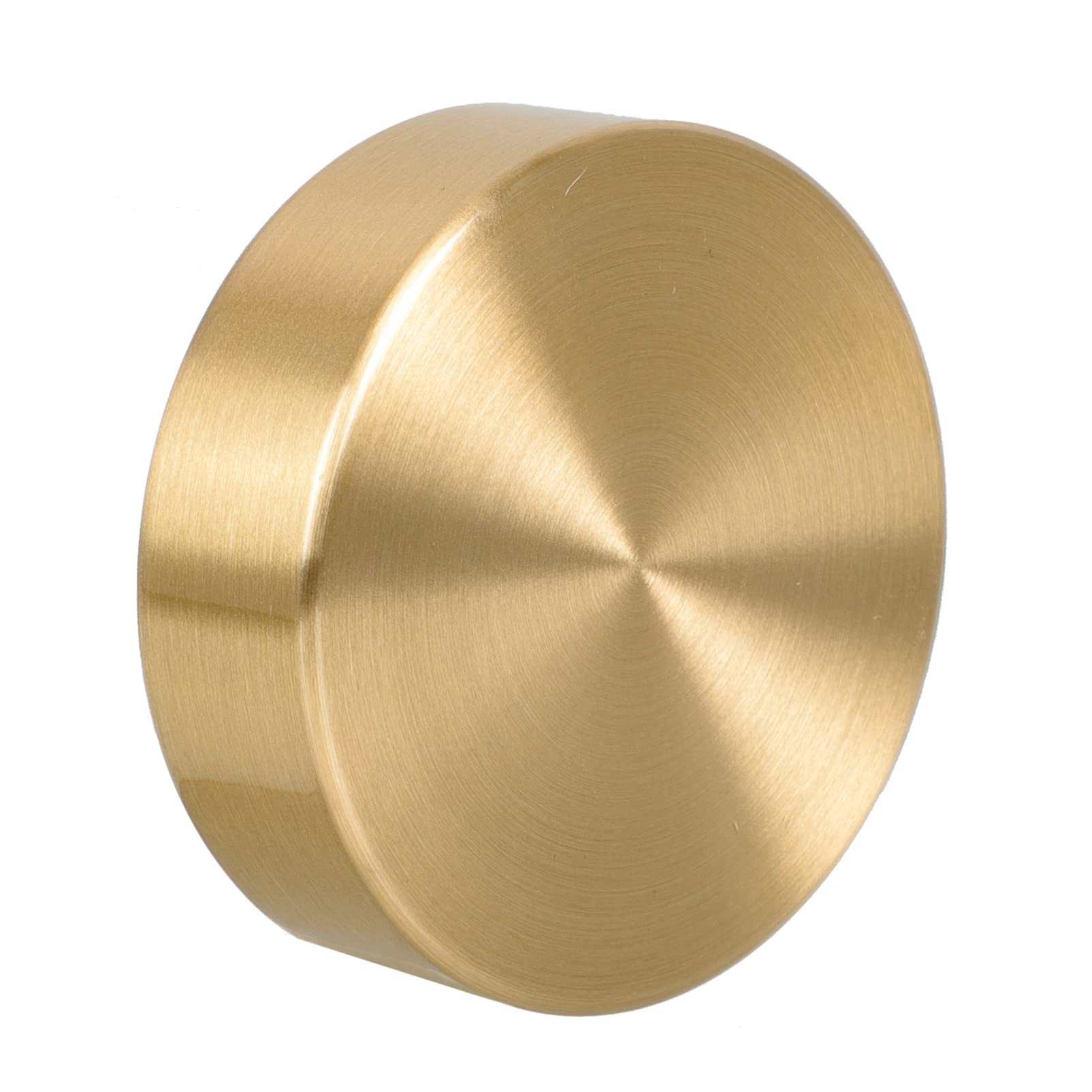 CORHAD 2-Piece Round Brass Paperweight Set - Gold Desk Decor for Office & Home - Perfect for Art, Documents, and Stationery Organization