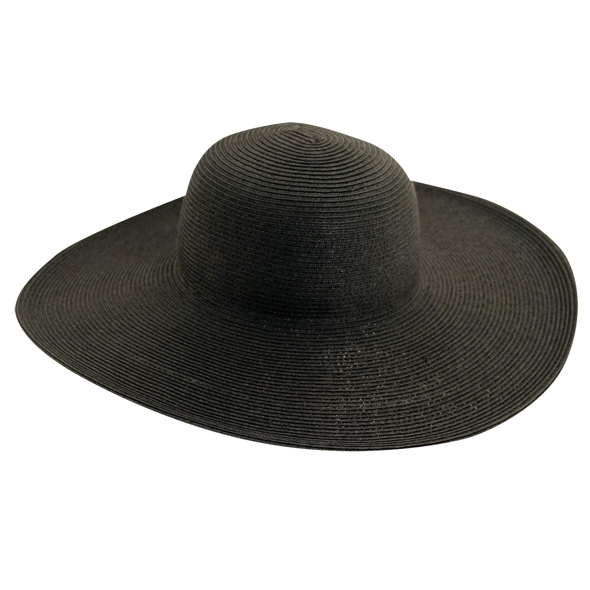 Scala Women's Big Brim Paper Braid Sun Hat - Stylish Wide Brim Straw Hat for Beach, Summer & Outdoor Activities