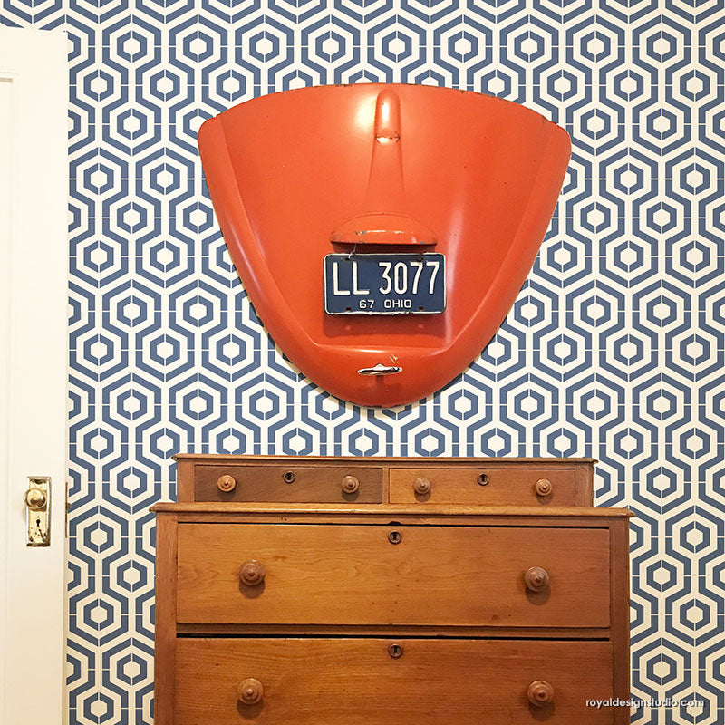 Target Allover Wall Stencil - Reusable DIY Painting Template for Home Decor, Geometric Patterns, Kids Room & Nursery Design - Perfect for Walls, Furniture, and Fabric Projects