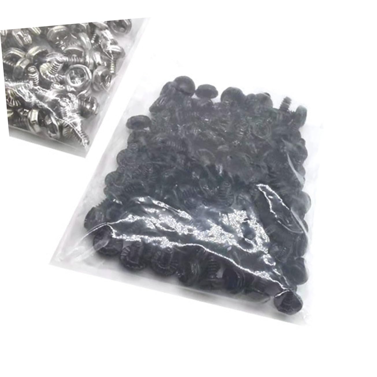 Mobestech 100 Pcs PC Mounting Screws - Metal Replacement Computer Case Screws for PCI Slots & Power Supply - Secure Fastening for PC Builds, Repairs & Upgrades