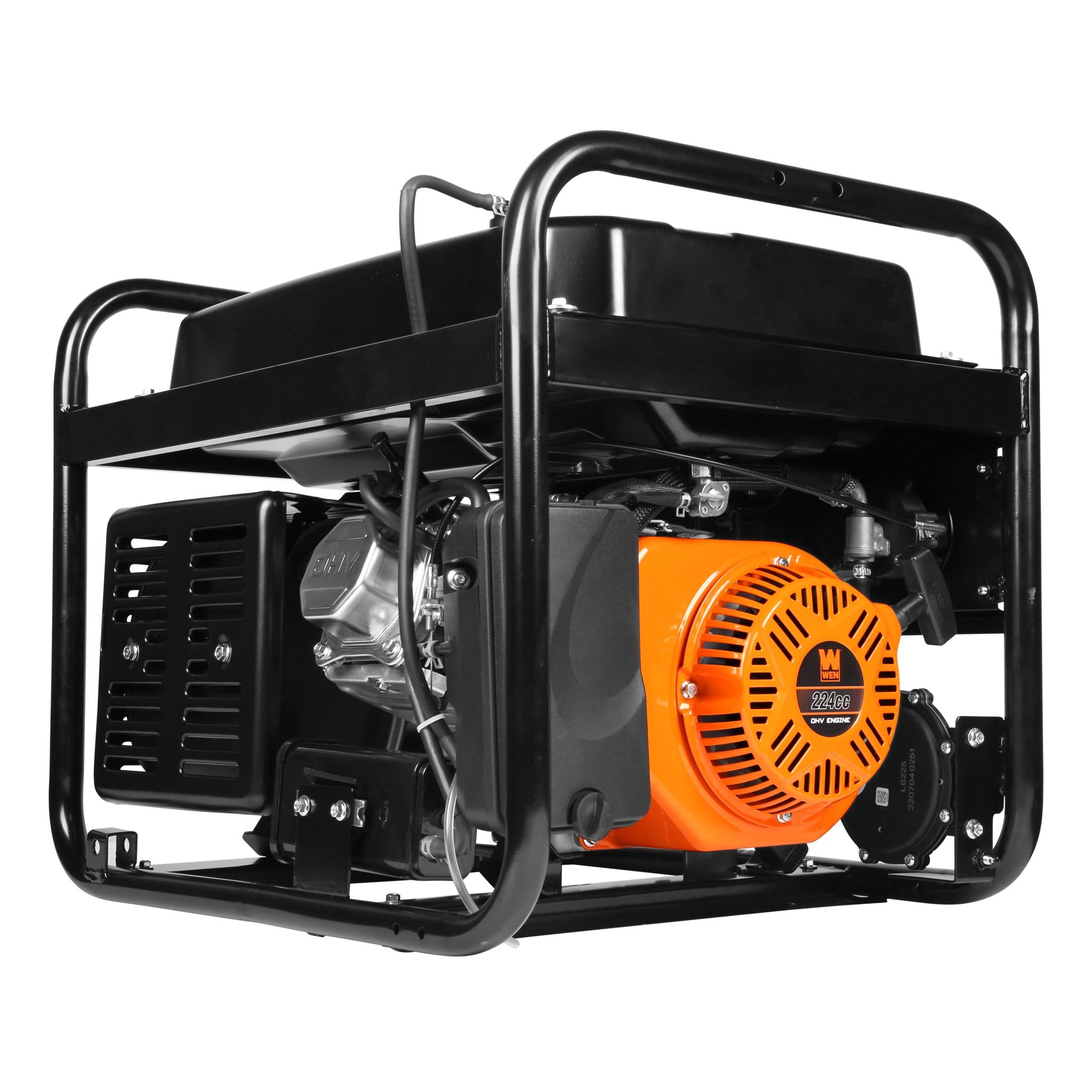 WEN DF472 4750W Dual Fuel Portable Generator 120V/240V for Camping, Home Backup & Outdoor Power - Gas & Propane Compatible