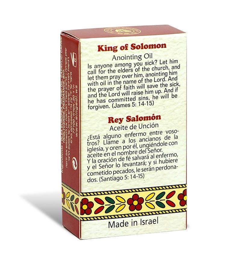 King Solomon Anointing Oil 7.5ml by Ein Gedi - Pure Holy Oil for Prayer, Worship & Spiritual Blessings - Perfect for Home Altars, Church Services & Personal Devotion