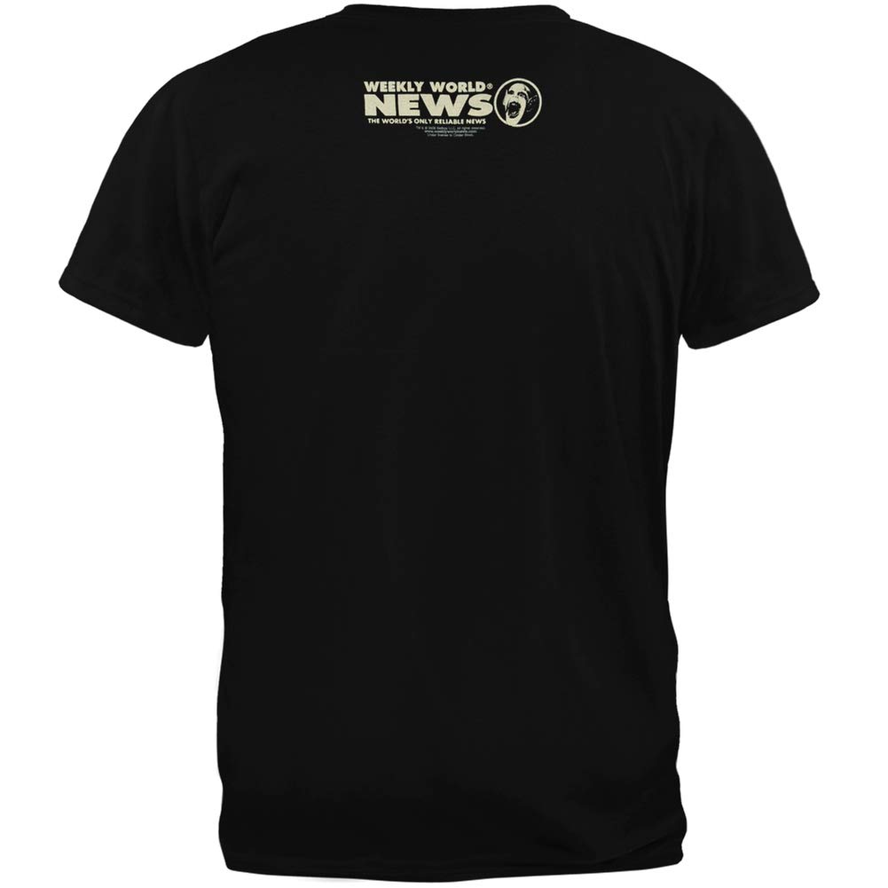 Alien Backs Obama Funny Men's T-Shirt - Black Novelty Graphic Tee for UFO Enthusiasts & Political Satire Fans | Perfect for Costume Parties, Conspiracy Theory Events & Casual Wear