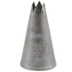 Open Star Pastry Tip - Professional Stainless Steel Baking Decorating Nozzle for Cakes, Cupcakes & Cookies - Perfect for Birthday, Wedding & Holiday Desserts