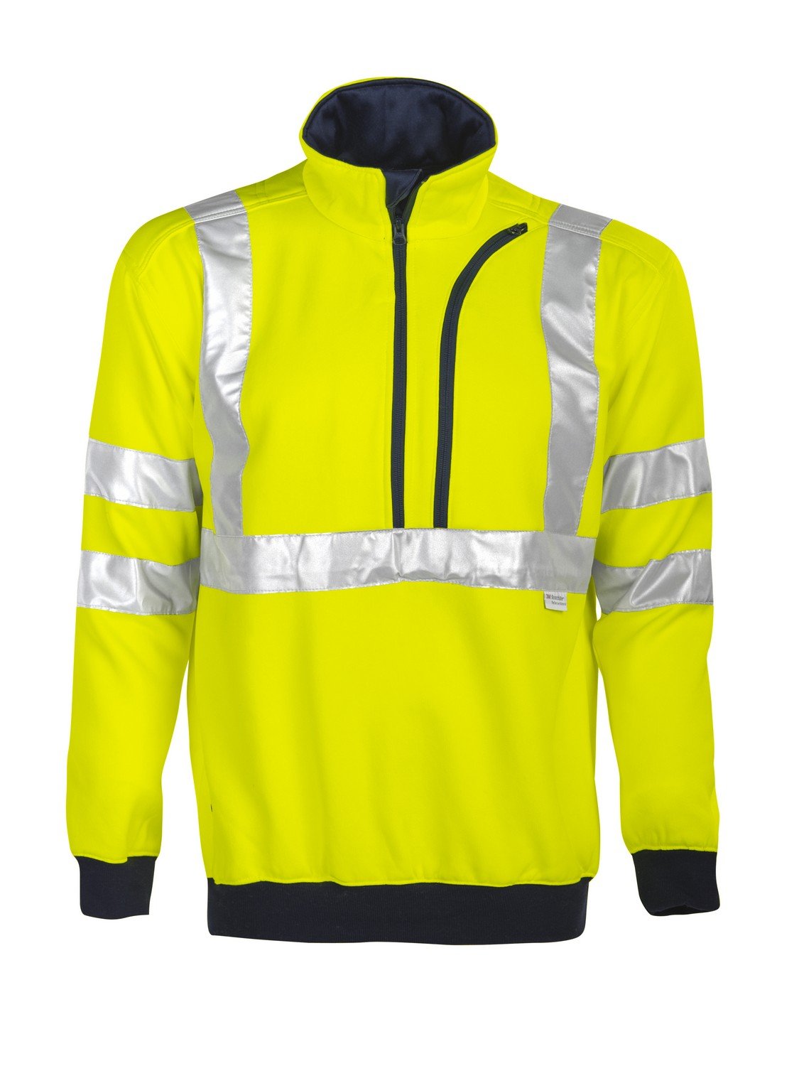 High Visibility Men's Sweatshirt - Reflective Safety Workwear for Construction, Running & Outdoor Activities