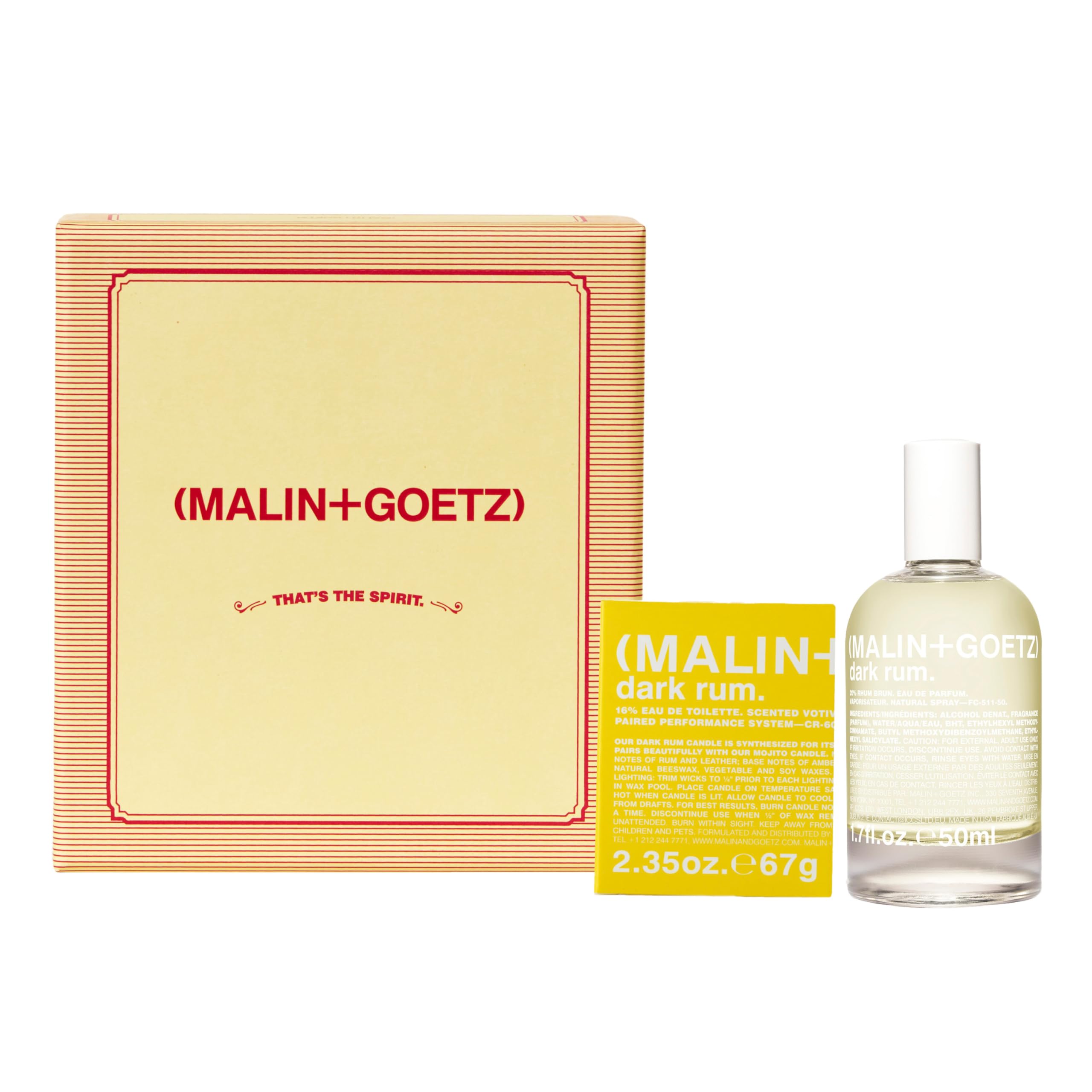 Malin + Goetz Sweet & Soft Fragrance Set - Perfume Oil & Candle Duo for Men & Women | Holiday Stocking Stuffer, Christmas & Birthday Gift Set | Perfect for Home Relaxation, Romantic Nights & Self-Care Moments
