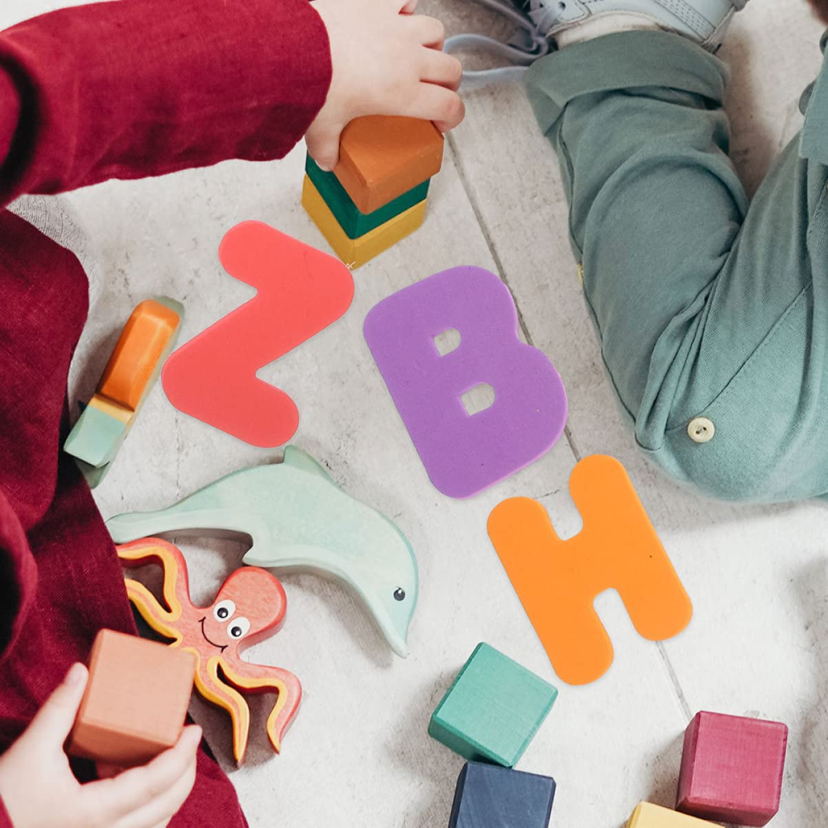 UPKOCH Alphabet Bath Toys for Toddlers - 36pcs Colorful EVA Foam Letters, Early Learning Educational Toys for Kids, Perfect for Bath Time Play & Preschool Learning Activities