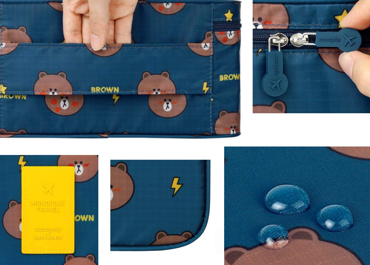 Brown Underwear Pouch - Fashionable Travel Organizer for Bras & Underwear | Portable Cosmetic & Makeup Storage Bag | Perfect for Luggage, Gym & Vacation Packing