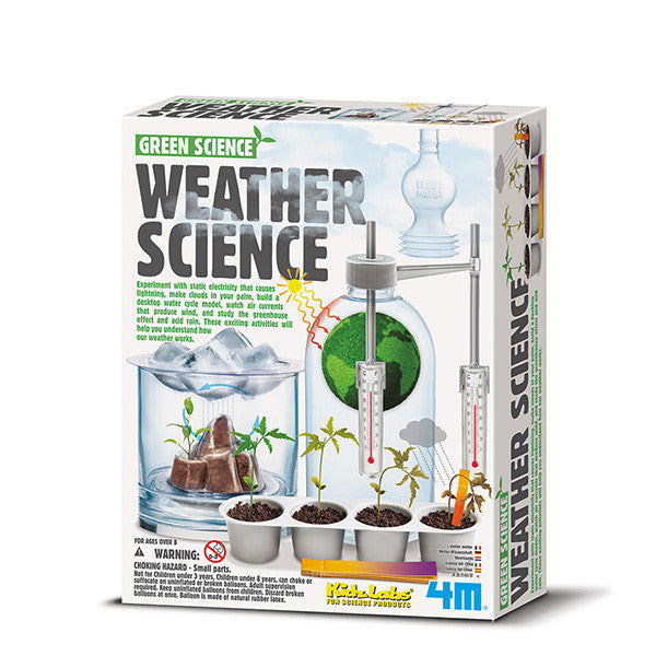 4M Kidz Labs Weather Science Kit - Fun STEM Learning Toy for Kids, Explore Climate & Meteorology - Perfect for Home, Classroom & Science Fair Projects