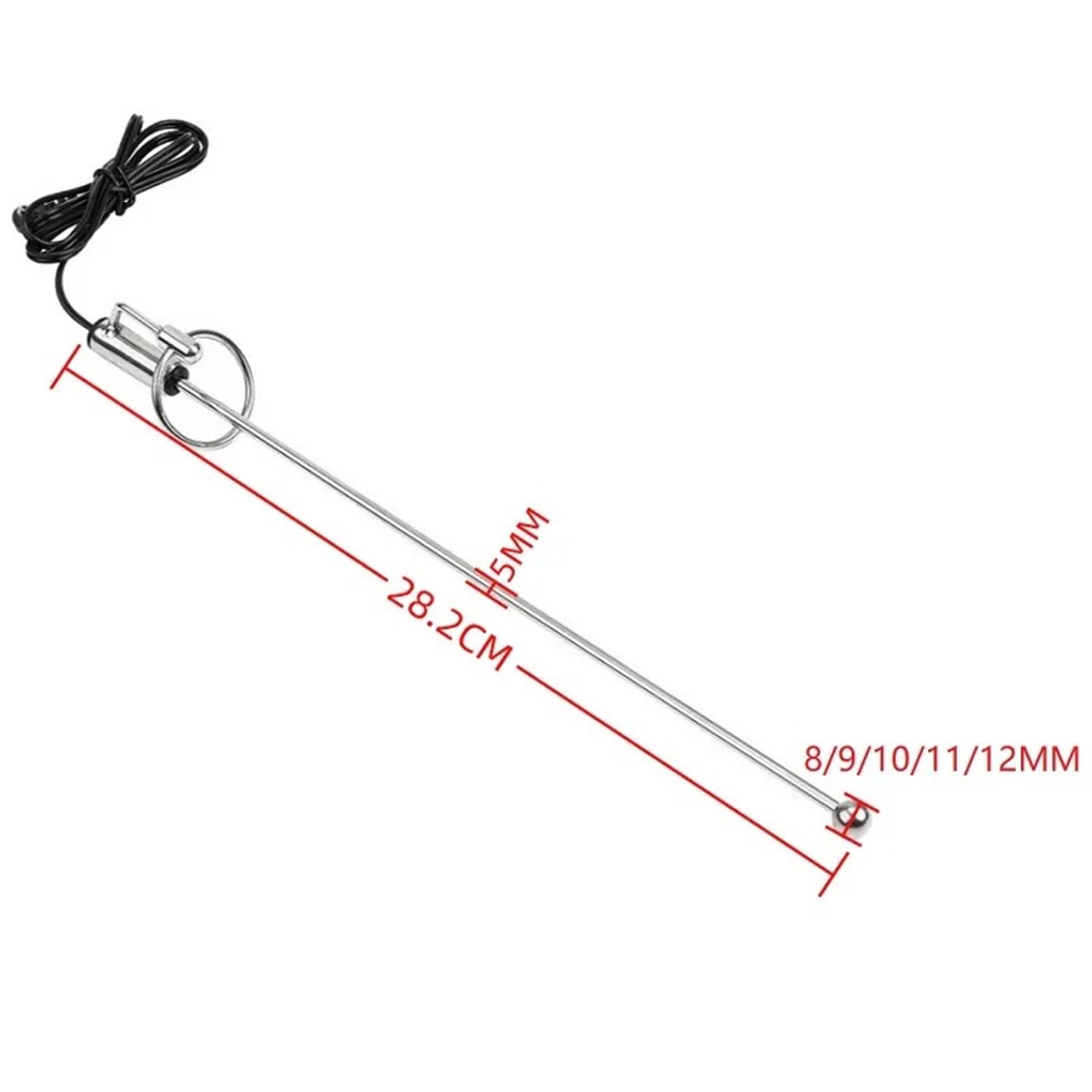 Premium Stainless Steel Urethral Plug with Adjustable Penis Ring - Male Enhancement & Pleasure Toy for BDSM, Solo Play & Couples Intimacy - Medical Grade Metal Catheter Sound for Safe Exploration