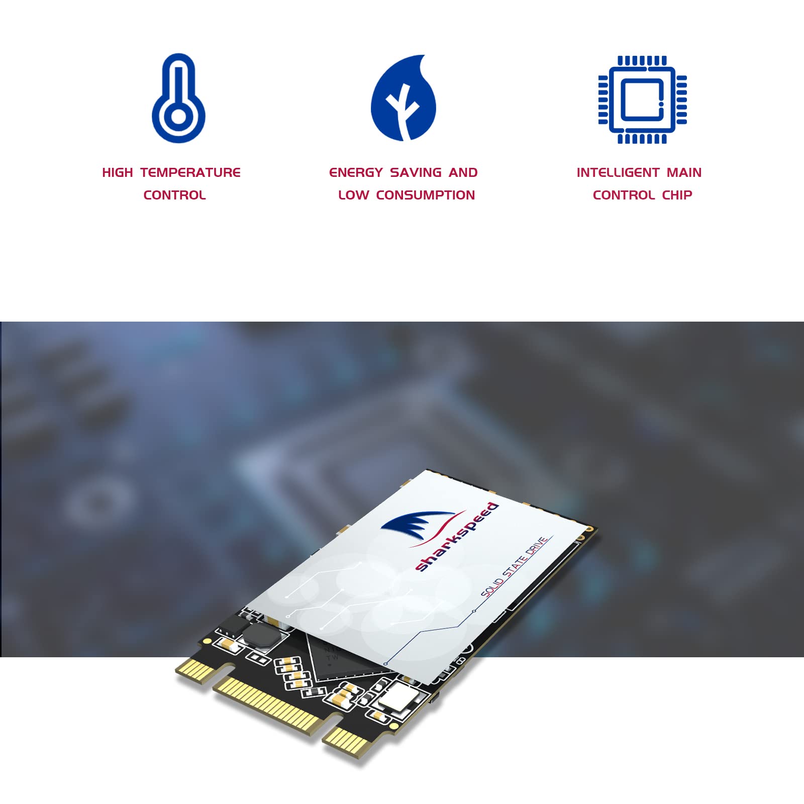 1TB M.2 2242 NGFF Internal SSD - SATA III 6Gb/s 3D NAND Solid State Drive for Laptops, Desktops & PCs - Fast Storage Upgrade for Gaming, Work & Multimedia (M.2 2242 1TB)