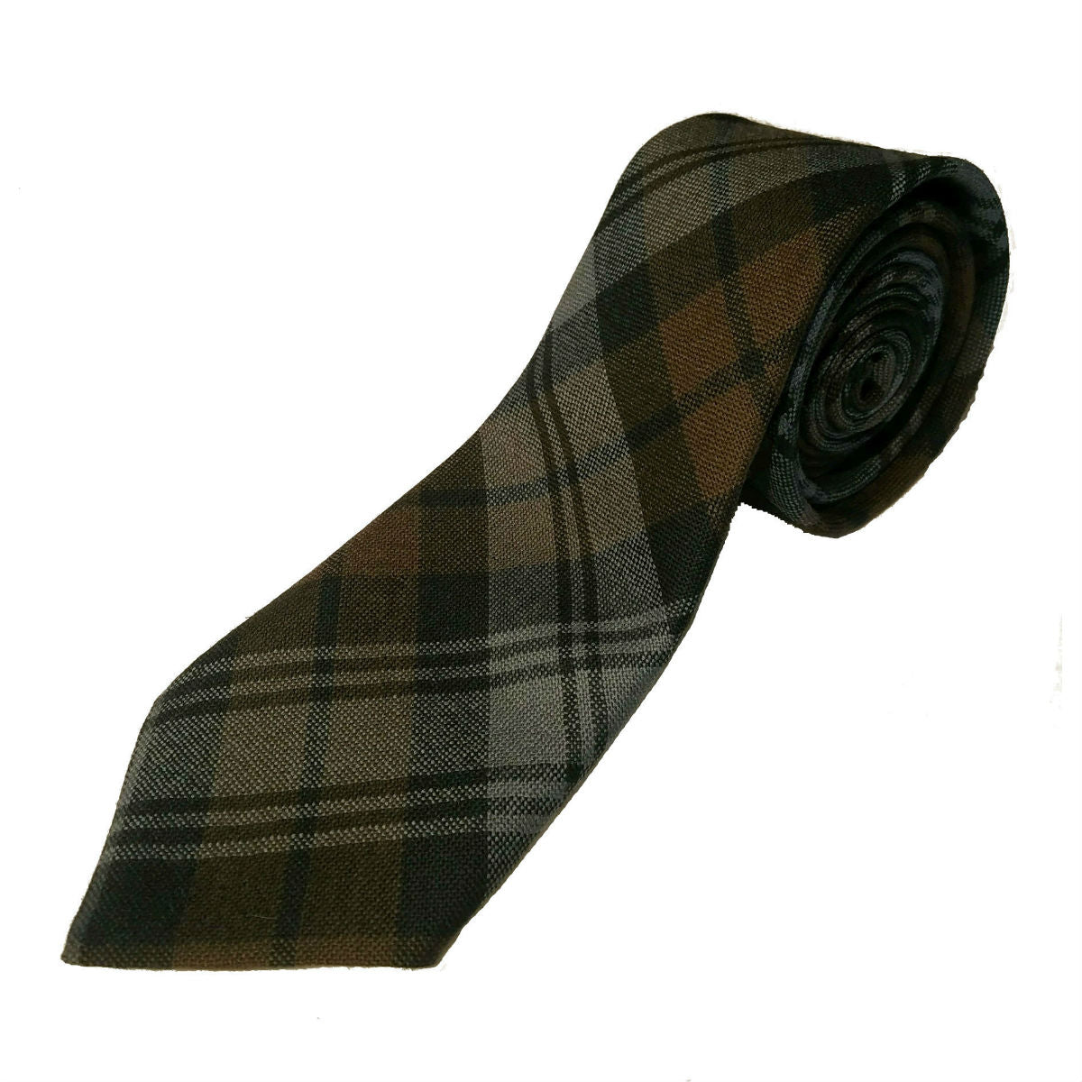 Premium Wool Tartan Neckties for Men - 17 Classic Weathered Color Plaid Patterns - Perfect for Weddings, Business Meetings & Formal Events