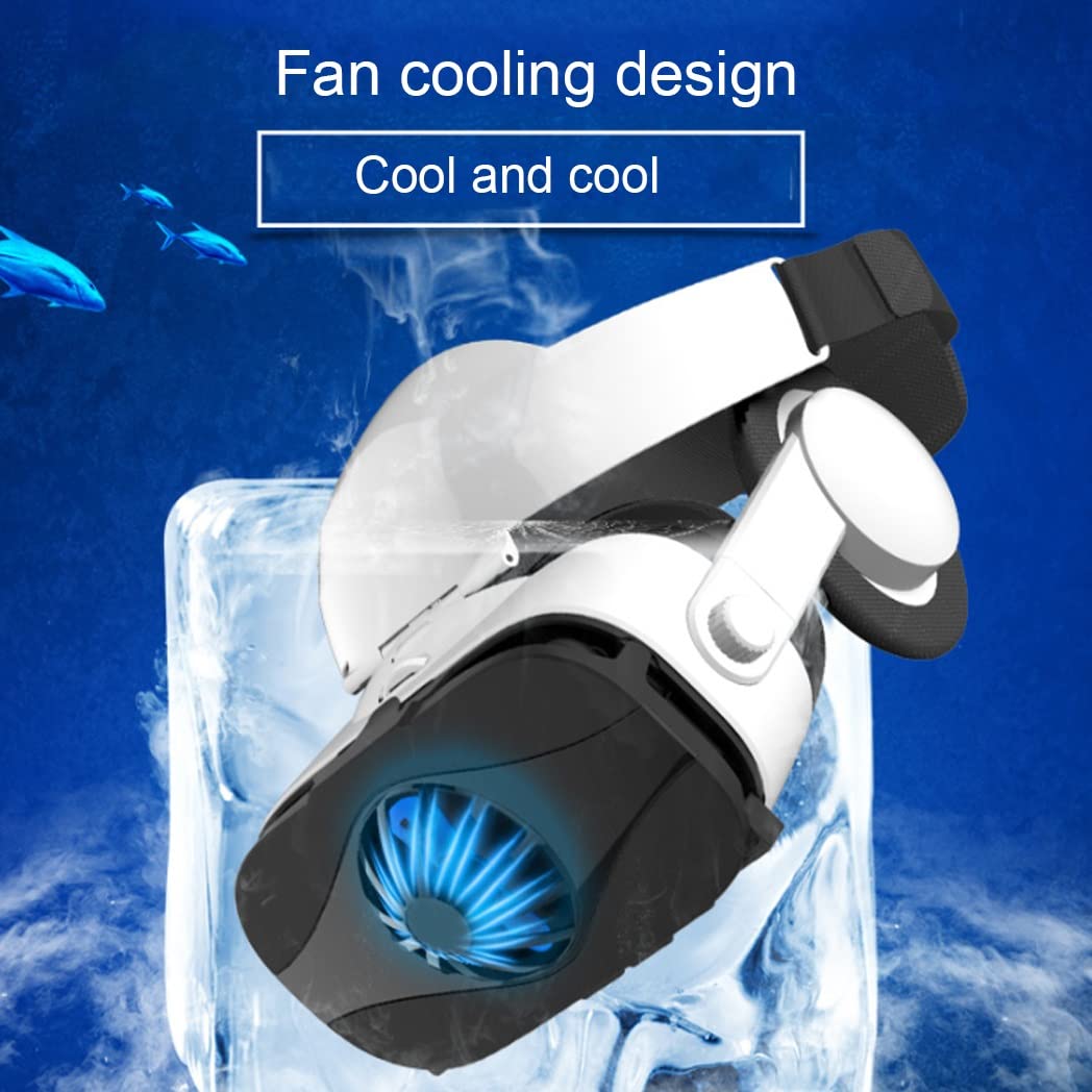 3D VR Headset with Bluetooth Controller - Compatible with iPhone 13 Pro Max/13 Pro/13/12/11, Samsung Galaxy S21, Huawei & Xiaomi Series - Immersive Virtual Reality Gaming & Movie Experience