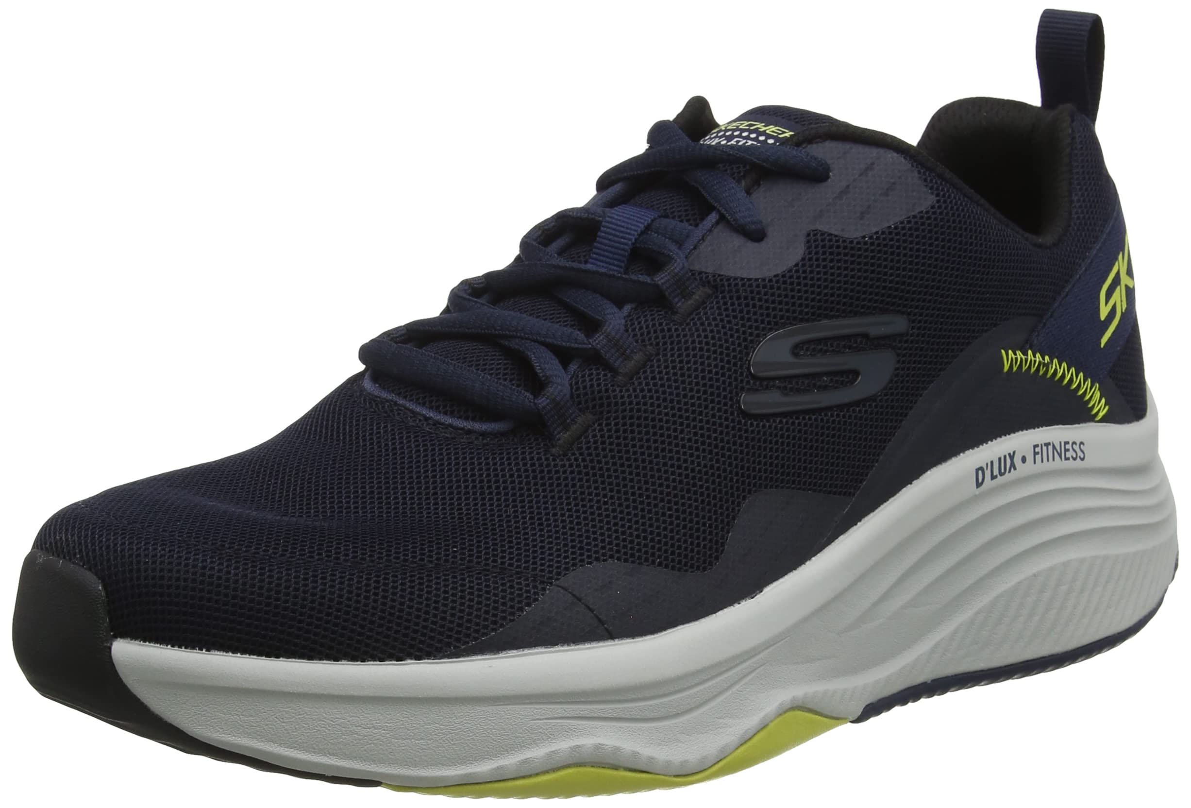 Skechers Men's D'lux Fitness Sneakers - Lightweight Walking Shoes for Men with Memory Foam - Perfect for Gym, Running & Casual Wear