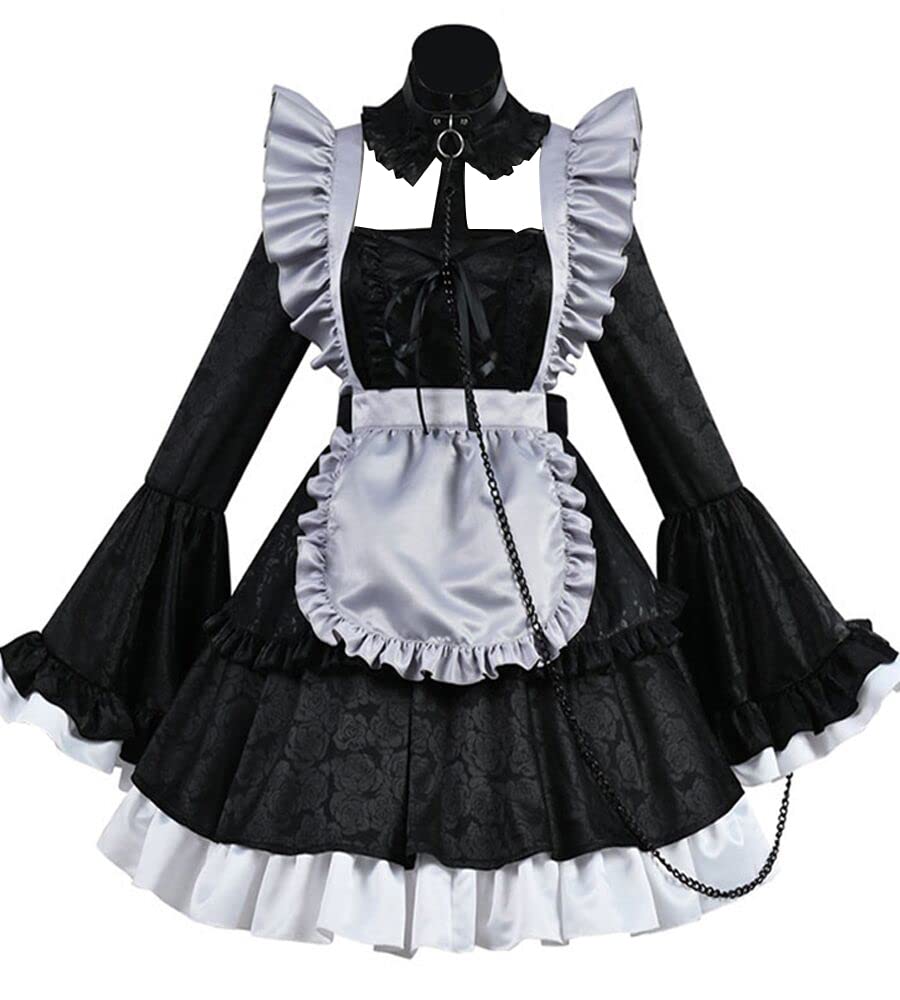 Anime My Dress-Up Darling Kuroe Shizuku Cosplay Costume Kitagawa Marin Black Maid Dress - Halloween Cosplay, Anime Convention, Party Outfit & Photoshoot