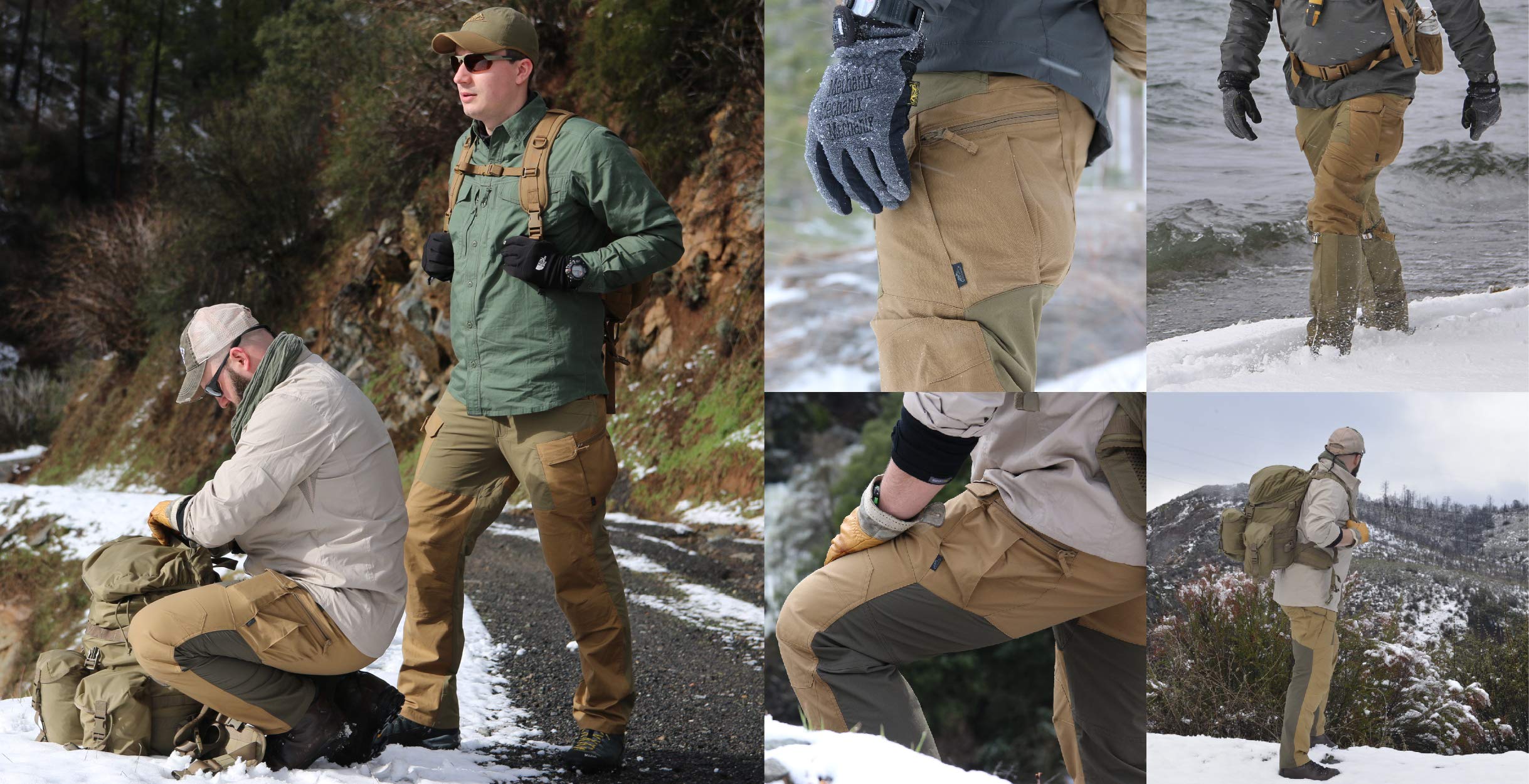Helikon-Tex HOP Hybrid Outback Tactical Pants - Durable Canvas & VersaStretch Fabric - Outdoor Hiking, Law Enforcement & Work Pants for Men - Perfect for Camping, Hunting & Tactical Operations