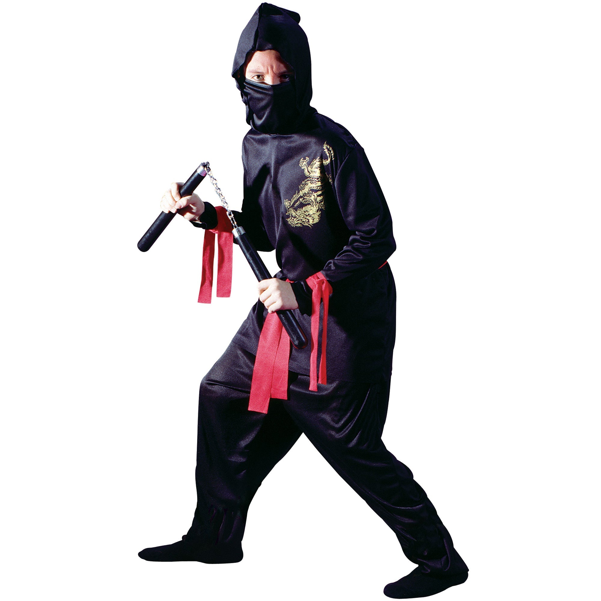 Black Ninja Costume for Kids - Premium Halloween & Cosplay Outfit - Perfect for Parties, Dress-Up & Role Play