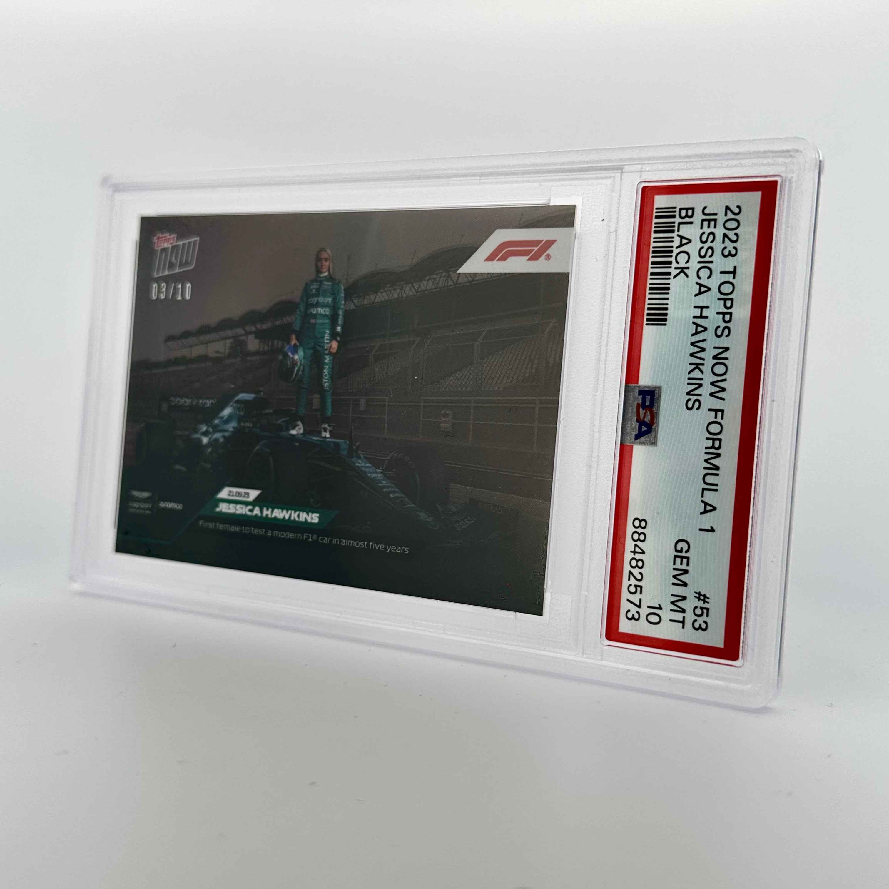 PSA 10 Graded 03/10 Jessica Hawkins #53 Black 2023 Topps Now Baseball Card - Perfect for Collectors, Investors, and Sports Memorabilia Displays