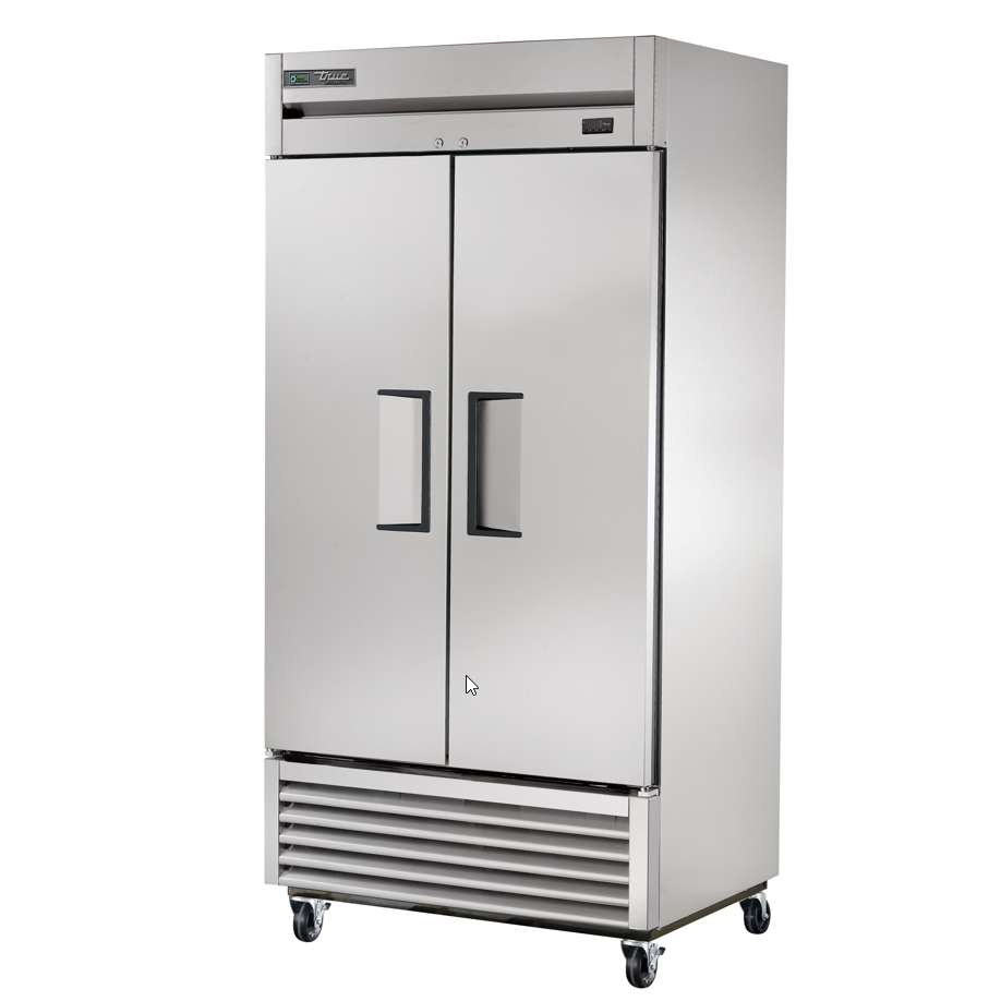 True T-35 HC 40 Commercial Reach-In Refrigerator with 2 Solid Doors - Perfect for Restaurants, Cafes & Catering Businesses