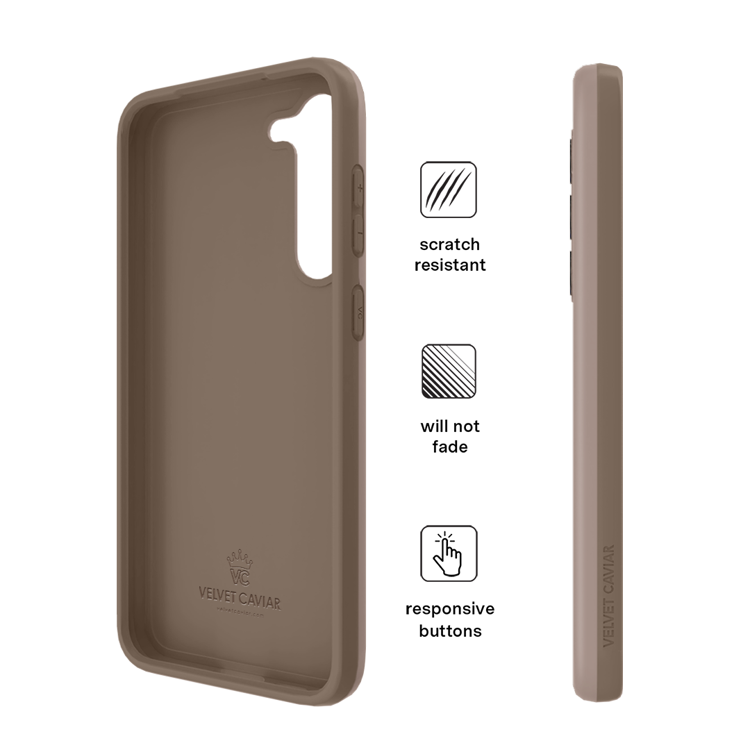 Premium Cashmere Taupe Samsung Phone Case - Soft & Luxurious Protective Cover for Samsung Galaxy [Model] - Perfect for Everyday Use, Travel & Gifting