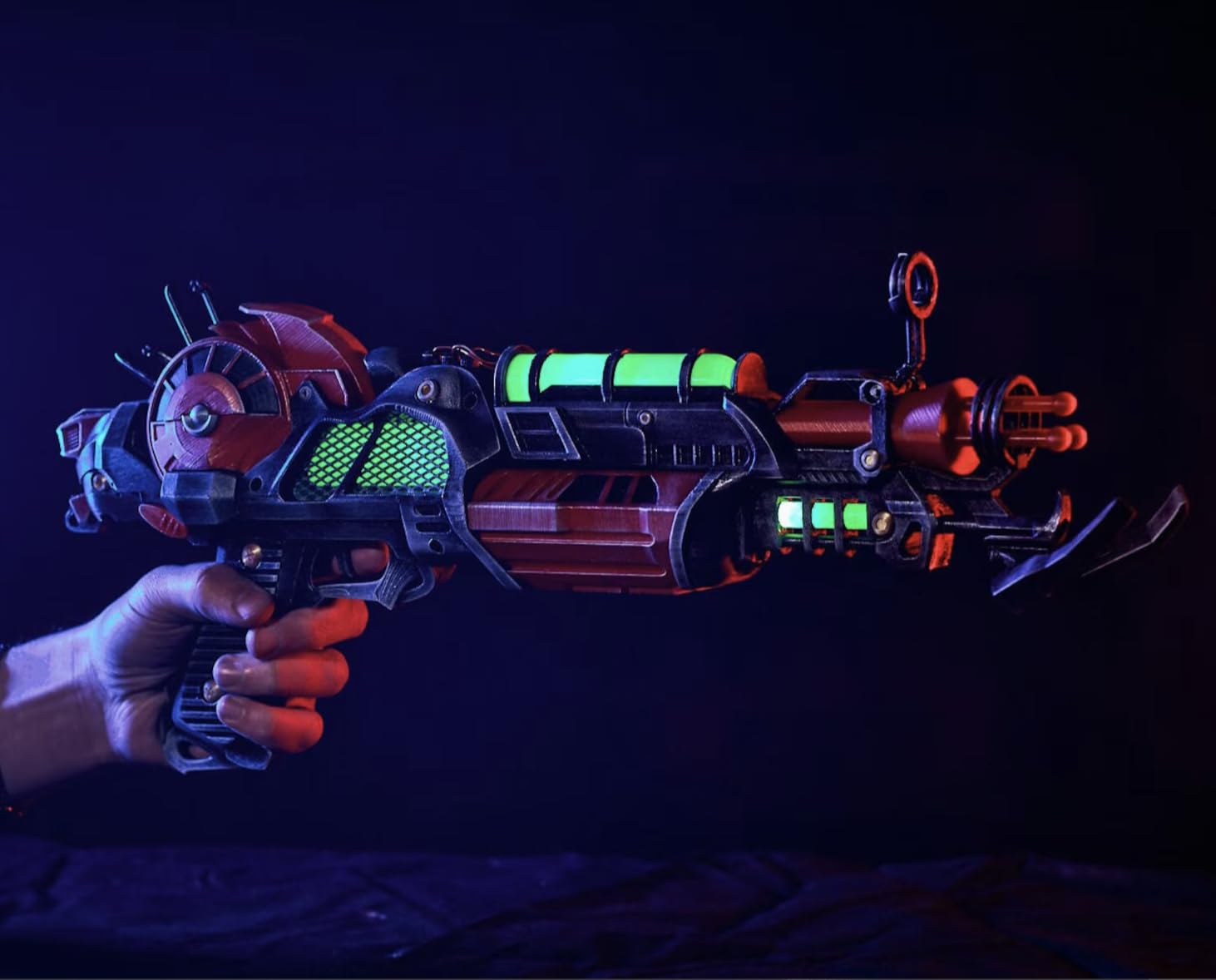 Ray Gun Mark 2 LED Lights - Handmade Call of Duty Zombies Prop Replica - Premium Cosplay Collectible by Greencade - Perfect for Gaming Decor, Zombie-Themed Parties & Collector Displays