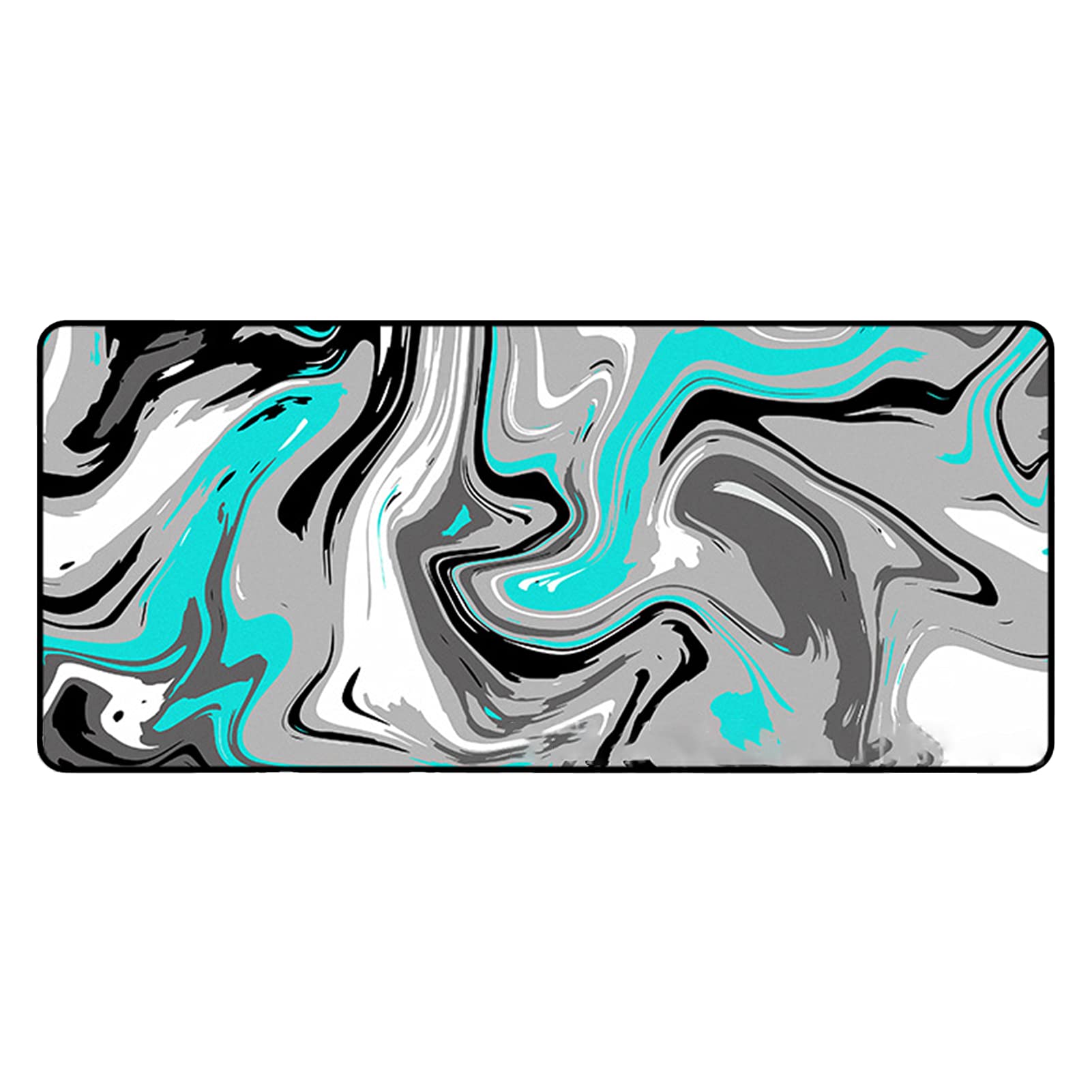 OCUhome Extra Large Gaming Mouse Pad - 11.81x31.5 Inches, Non-Slip Thickened Desk Mat with Abstract Art Design for PC, Laptop, Office & Gaming Setup - Perfect for Computer Workstations, Esports Tournaments & Home Office Decor