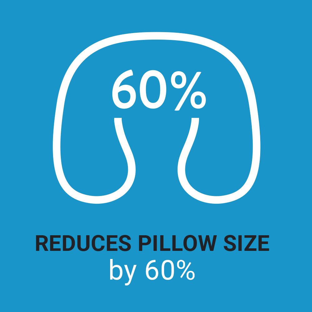 Go Travel Universal Pillow Packer - Compact Travel Neck Pillow for Airplane, Car & Office - Lightweight & Portable for Comfortable Sleep Anywhere