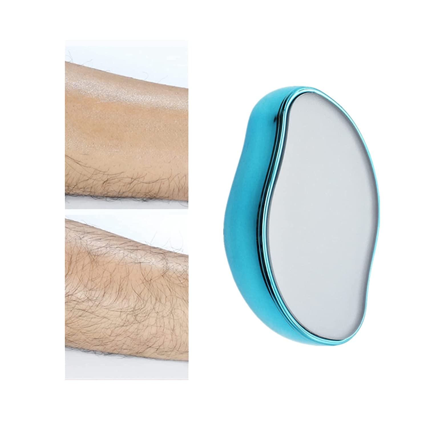 **Mnhhatv 2022 Magic Crystal Hair Eraser – Painless Hair Removal Tool for Arms & Legs, Fast & Smooth Crystal Hair Remover for Men & Women, Soft Skin (Blue, Pack of 1) – Perfect for Travel, Gym & Sensitive Skin Care**