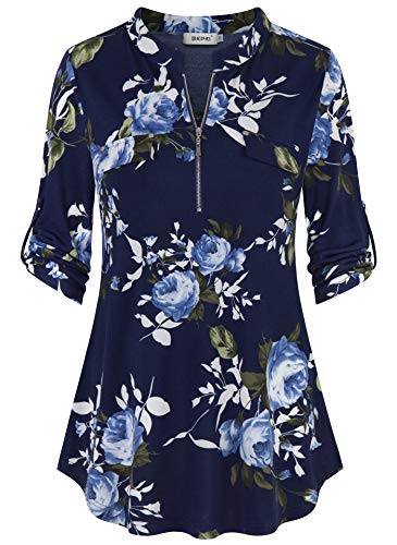 Navy Blue Floral