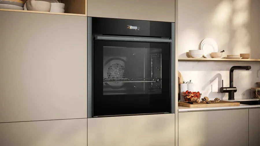 Neff N70 Built-In Pyrolytic Oven 60cm - B54CR71G0B | Self-Cleaning Electric Oven with Advanced Cooking Functions | Perfect for Modern Kitchens, Baking, Roasting & Family Cooking